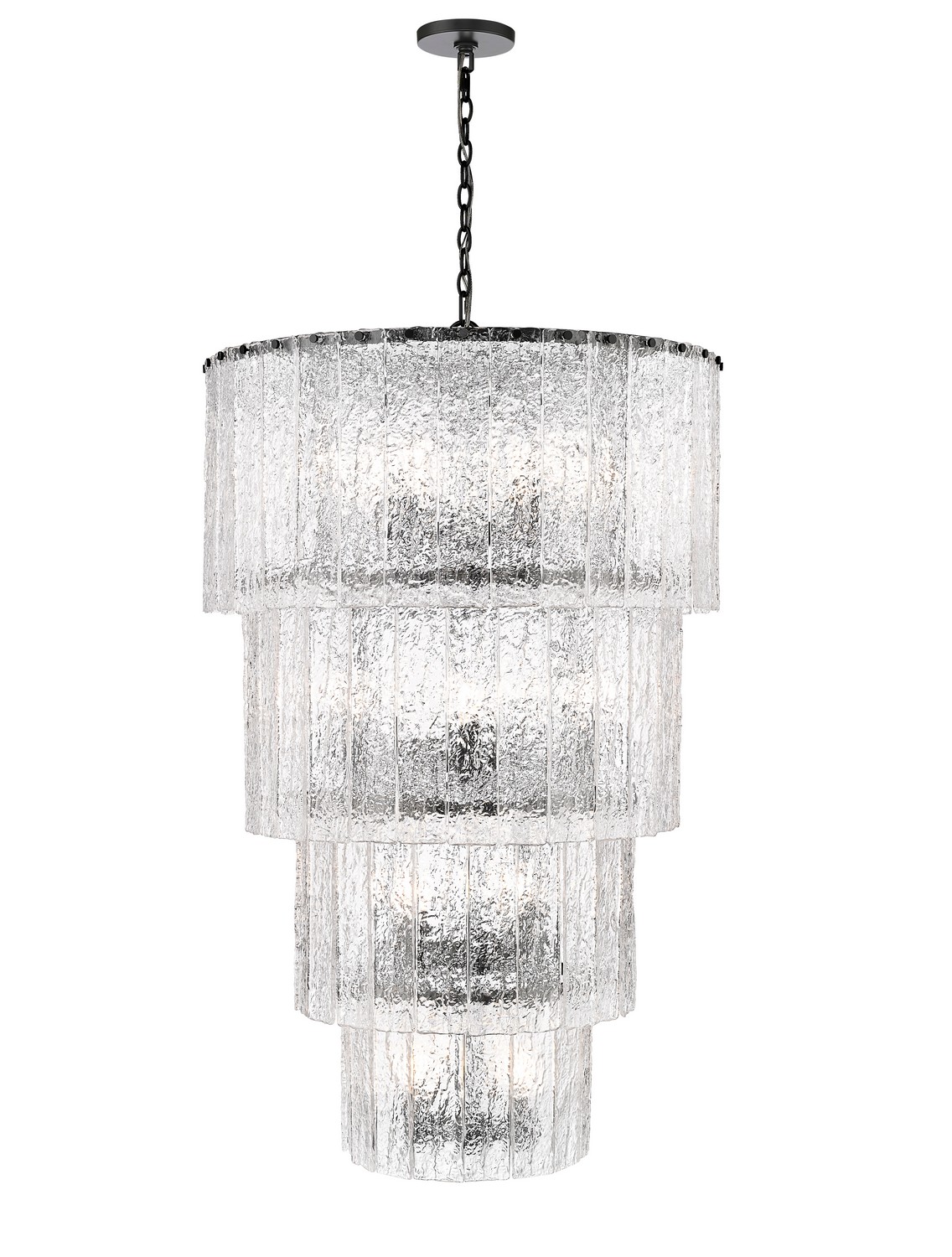 18 Light Chandelier by Z-Lite - Glacier Collection, Matte Black Finish - 1943-48MB
