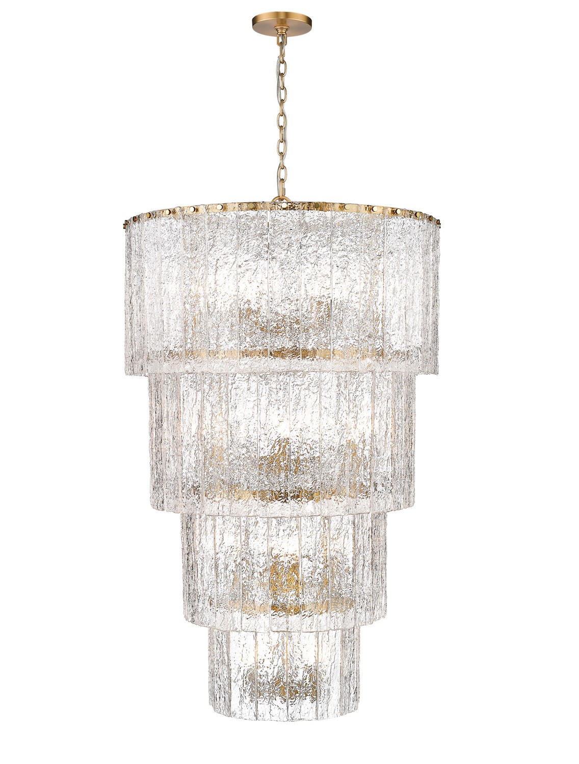 18 Light Chandelier by Z-Lite - Glacier Collection, Modern Gold Finish - 1943-48MGLD