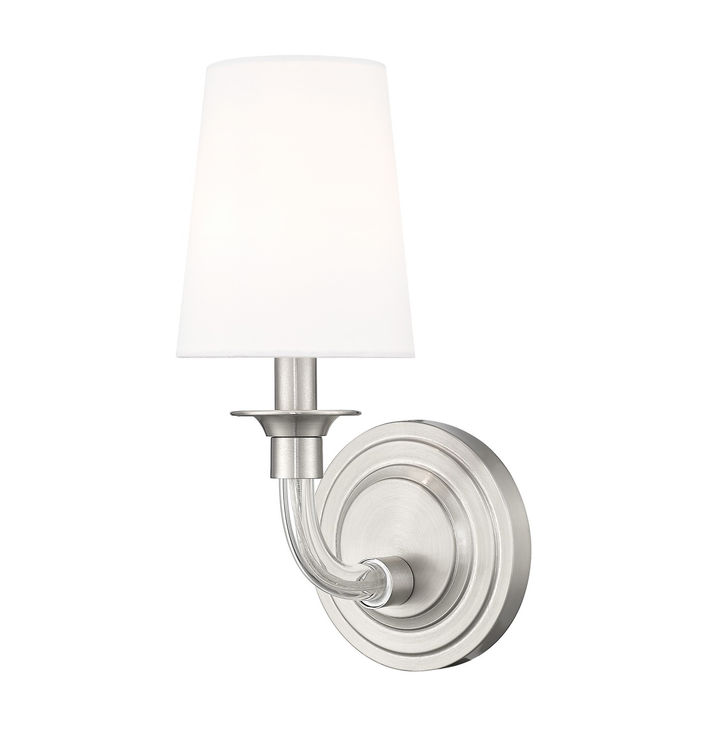 One Light Wall Sconce by Z-Lite - Katerina Collection, Brushed Nickel Finish - 1950-1S-BN