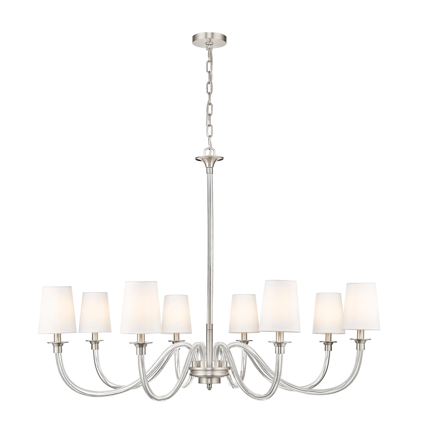 Eight Light Chandelier by Z-Lite - Katerina Collection, Brushed Nickel Finish - 1950-8BN