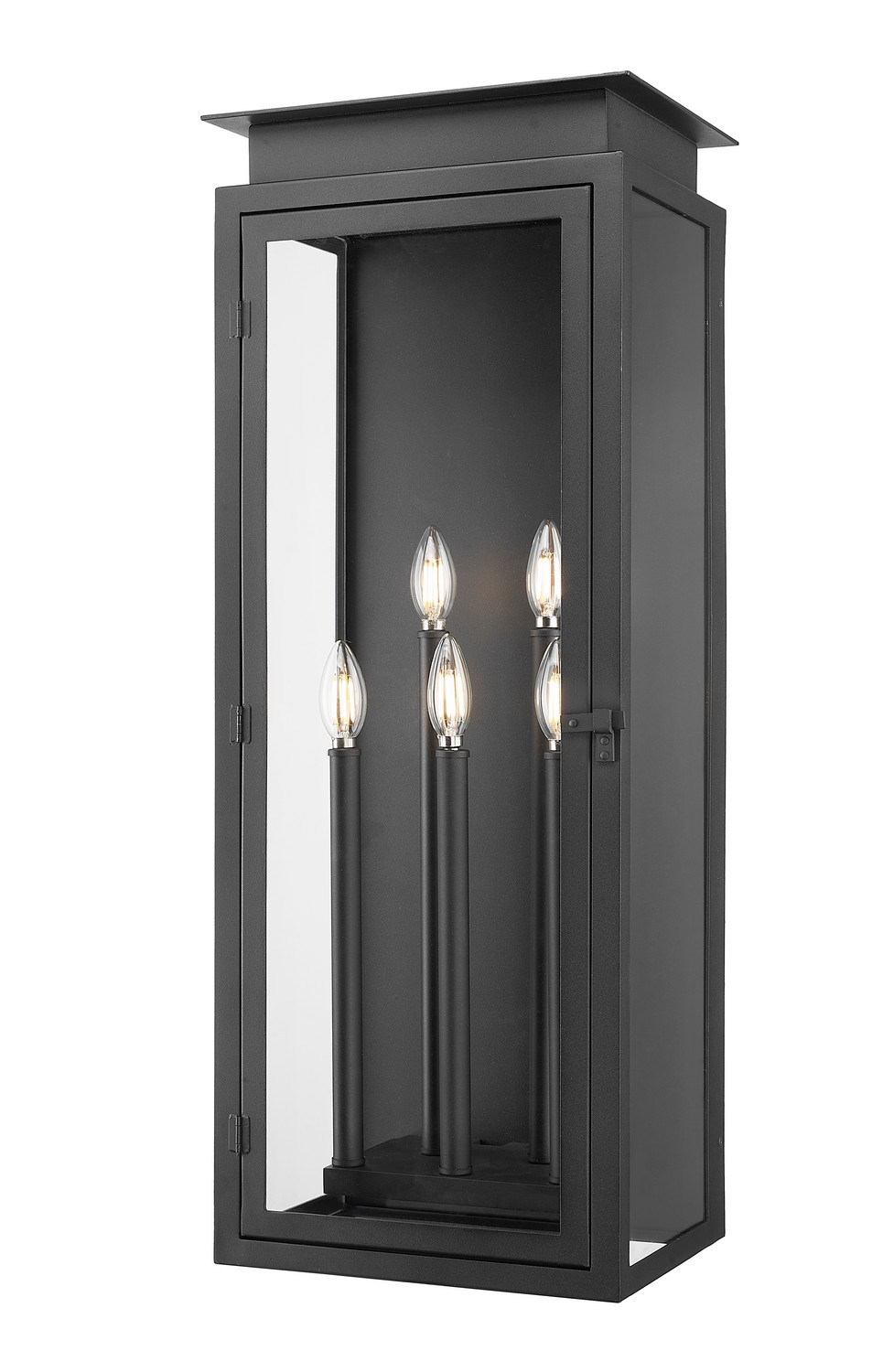 Photos - Chandelier / Lamp Z-Lite Black Outdoor Wall Mount from the Nova Collection 5018XL-BK