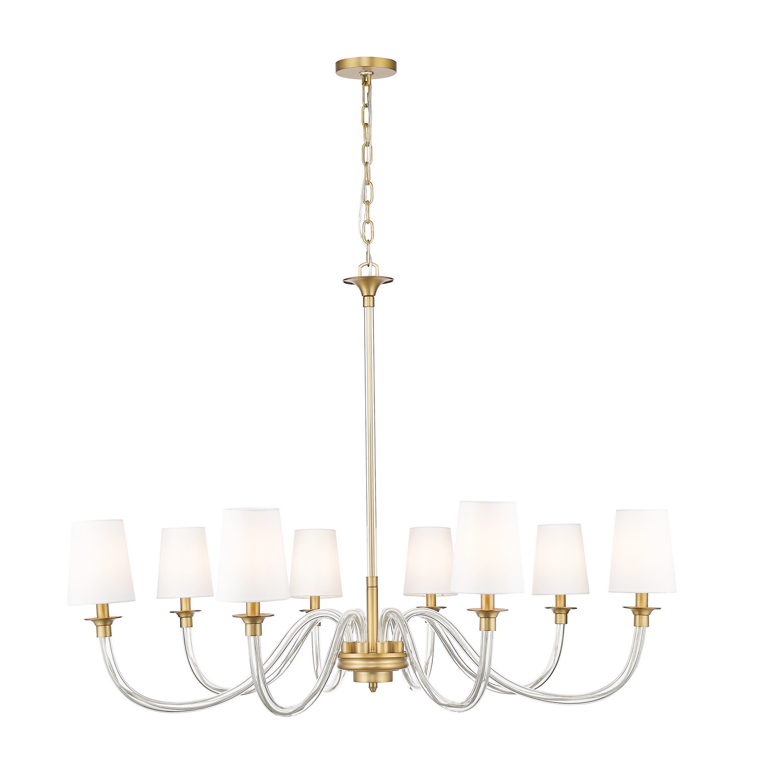 Eight Light Chandelier by Z-Lite - Katerina Collection, Rubbed Brass Finish - 1950-8RB