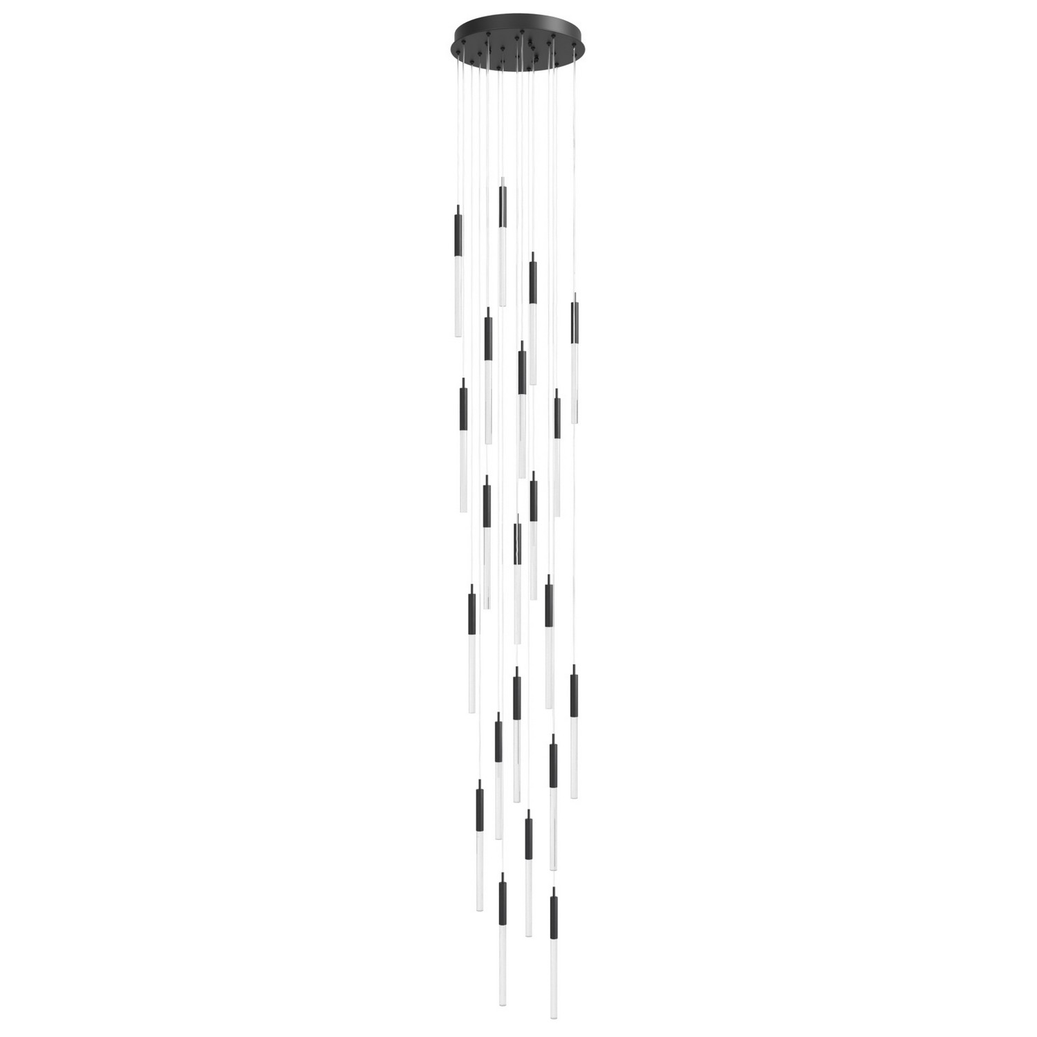 Photos - Chandelier / Lamp Avenue Lighting Black LED Pendant from the Main St. Collection HF2021-SNW-BK