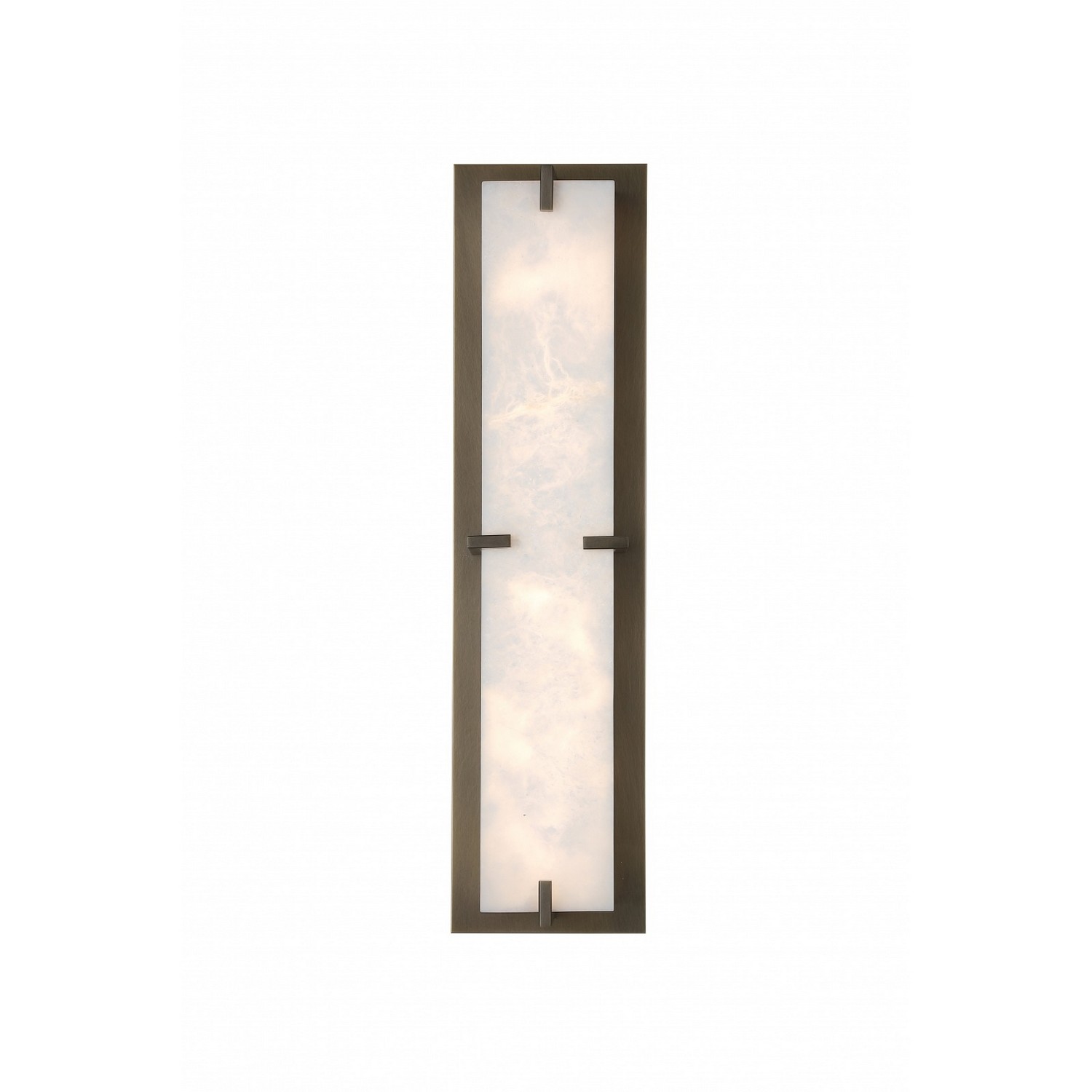 Photos - Chandelier / Lamp MKW Avenue Lighting Alabaster Aged Brass LED Wall Sconce from the Sedona Collection HF2930-AB 