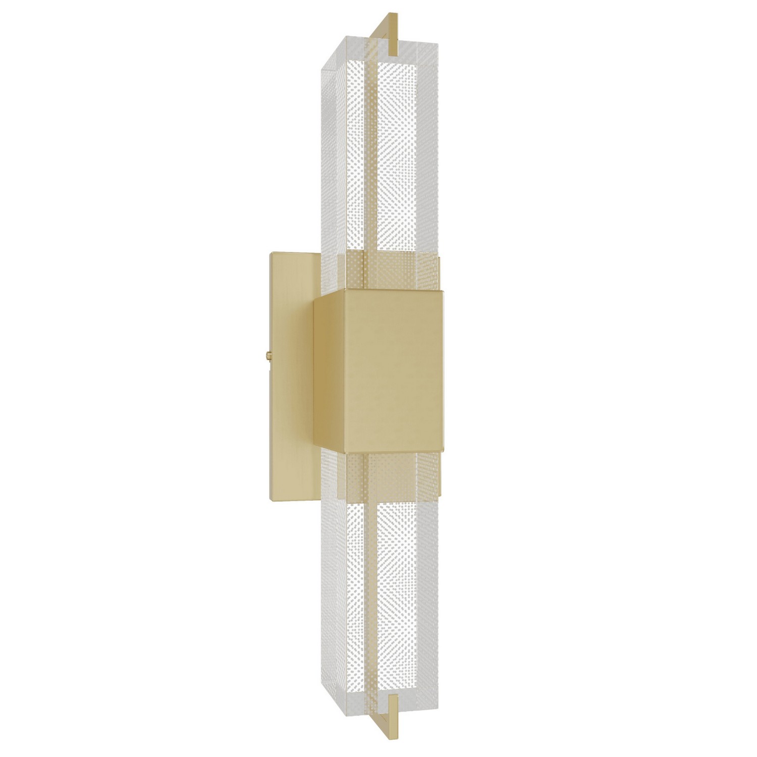 Photos - Chandelier / Lamp Avenue Lighting Brushed Brass LED Wall Sconce from the The Original Glacier Collection HF3012-BB-SNW