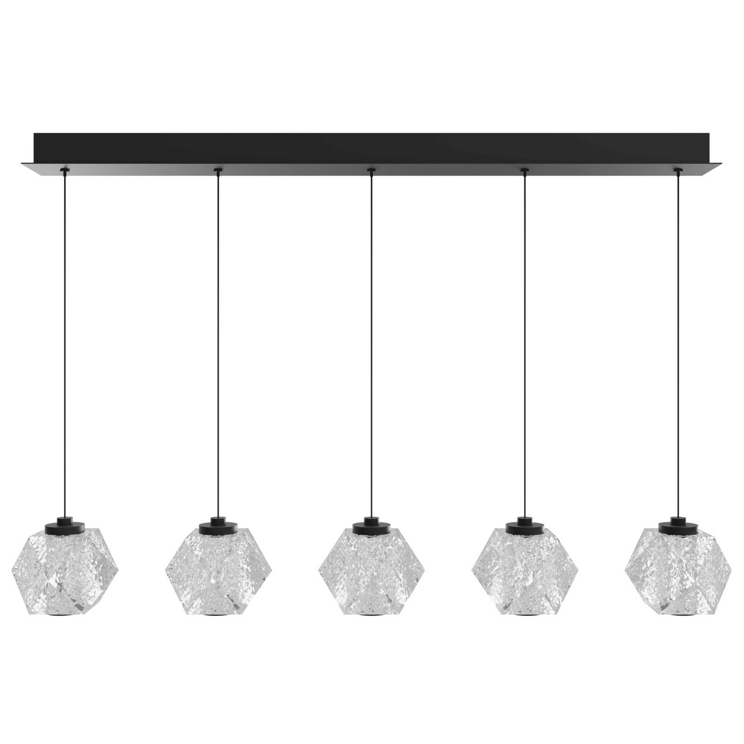Black LED Pendant from the Beluga Collection