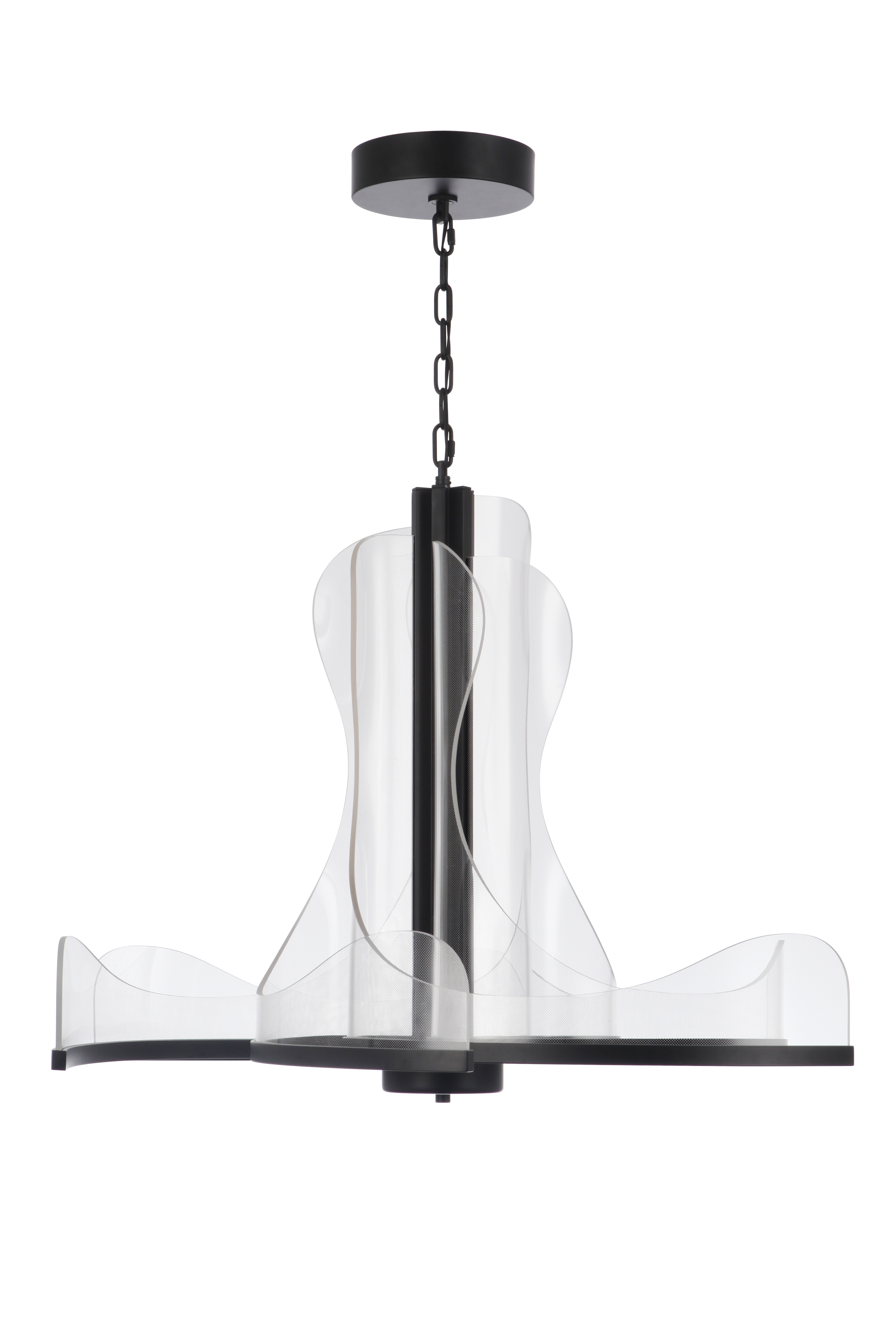 Flat Black Led Chan… - image