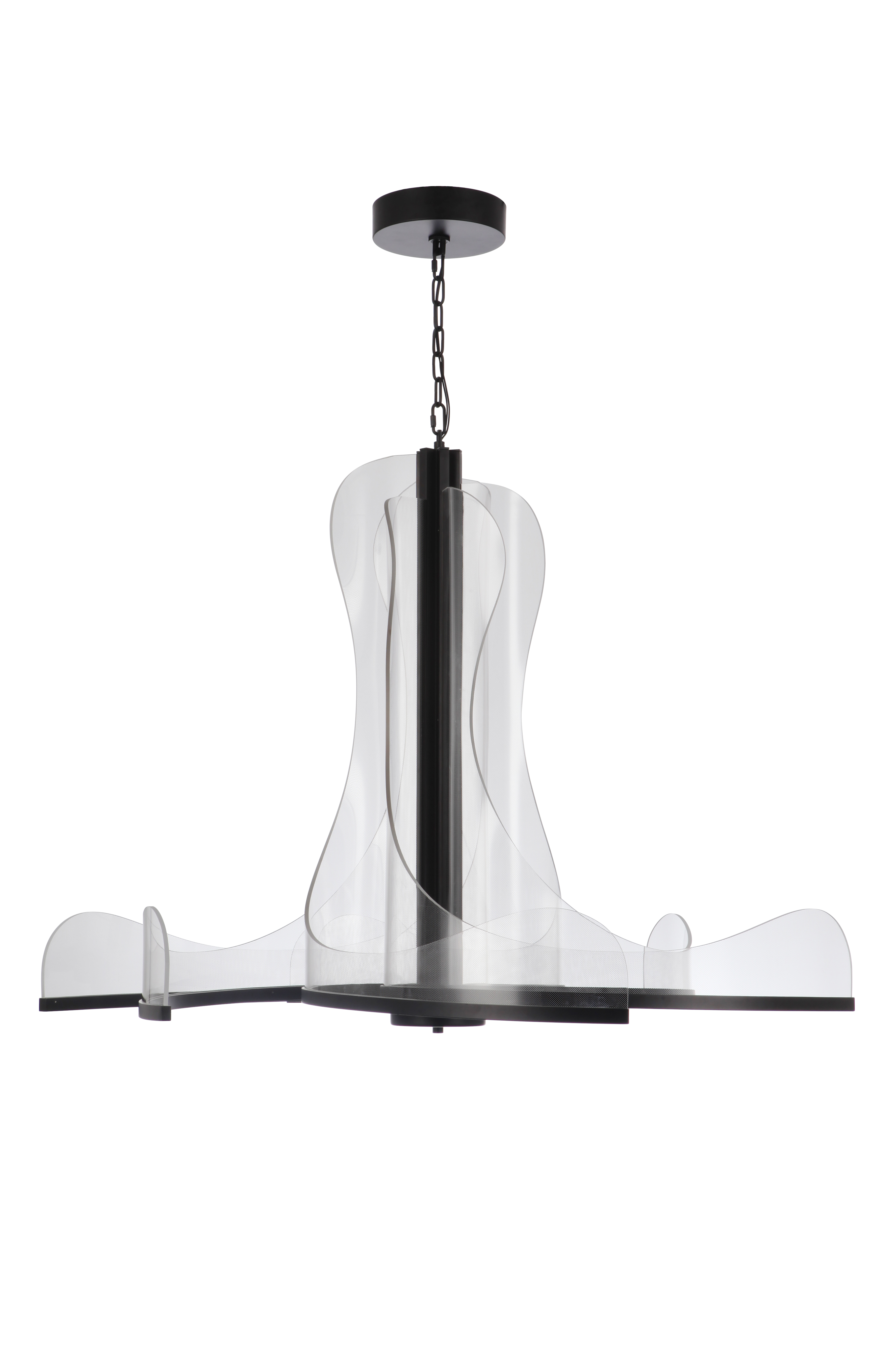 Flat Black Led Chan… - image