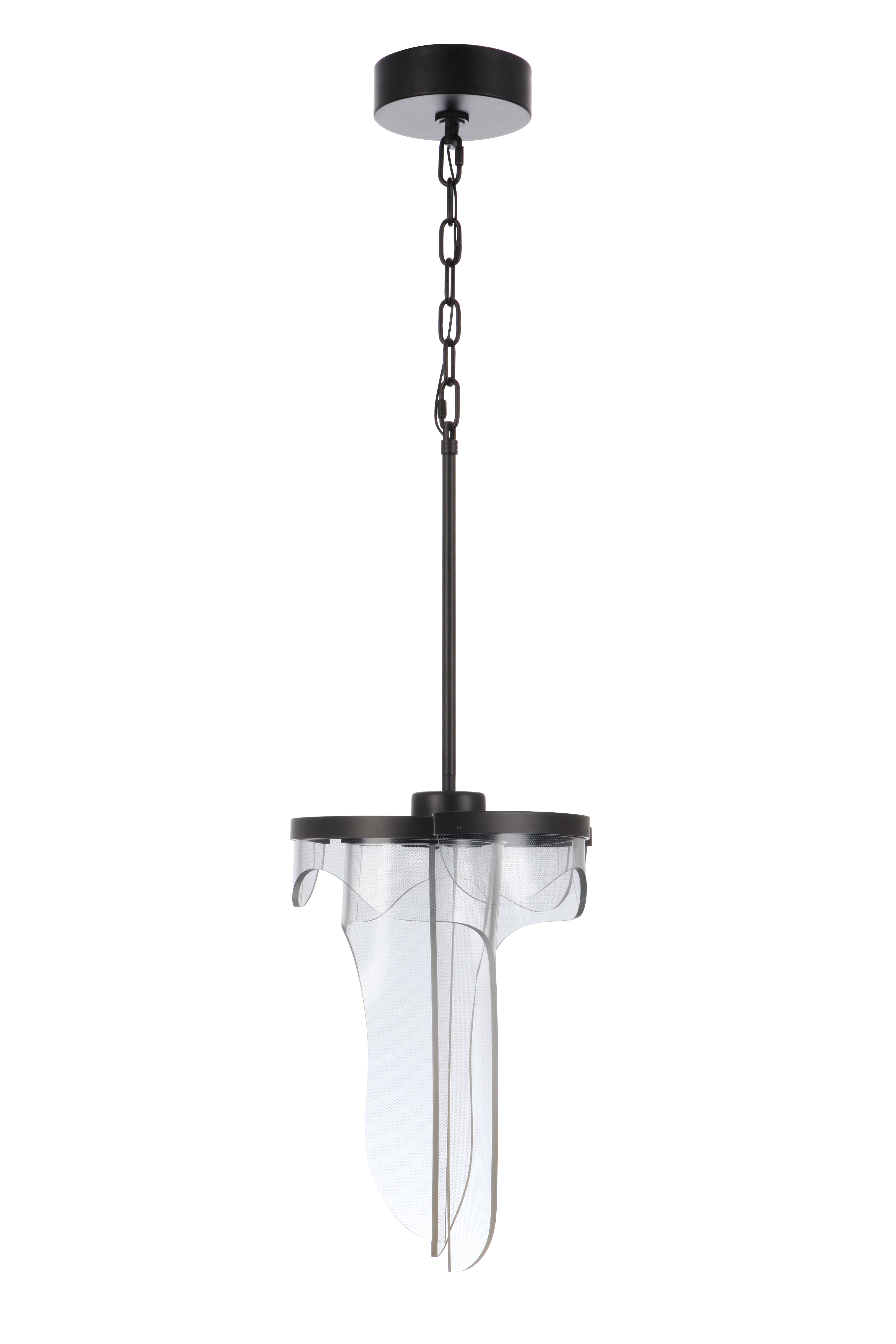Flat Black Led Pend… - image