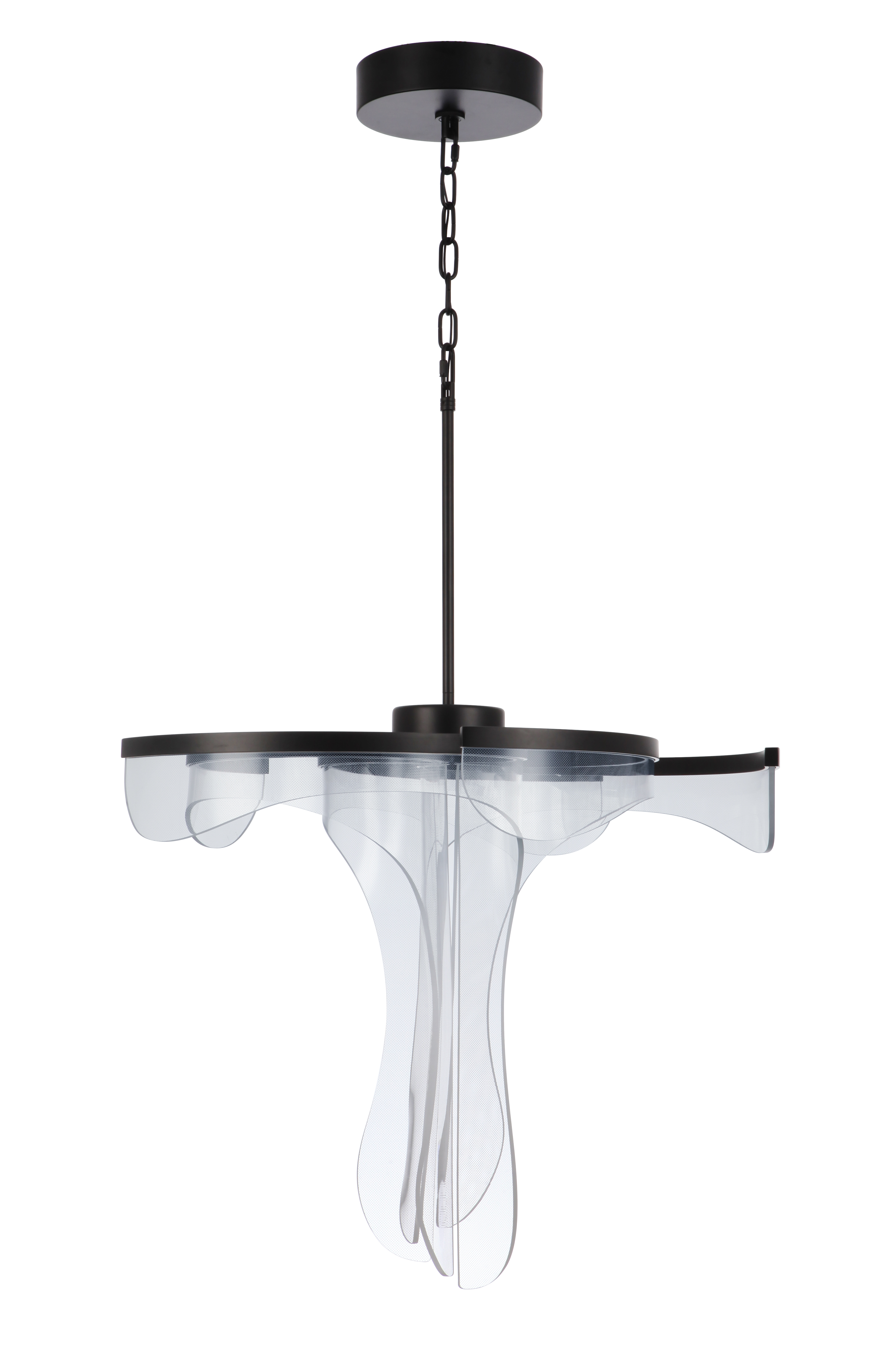 Flat Black Led Pend… - image