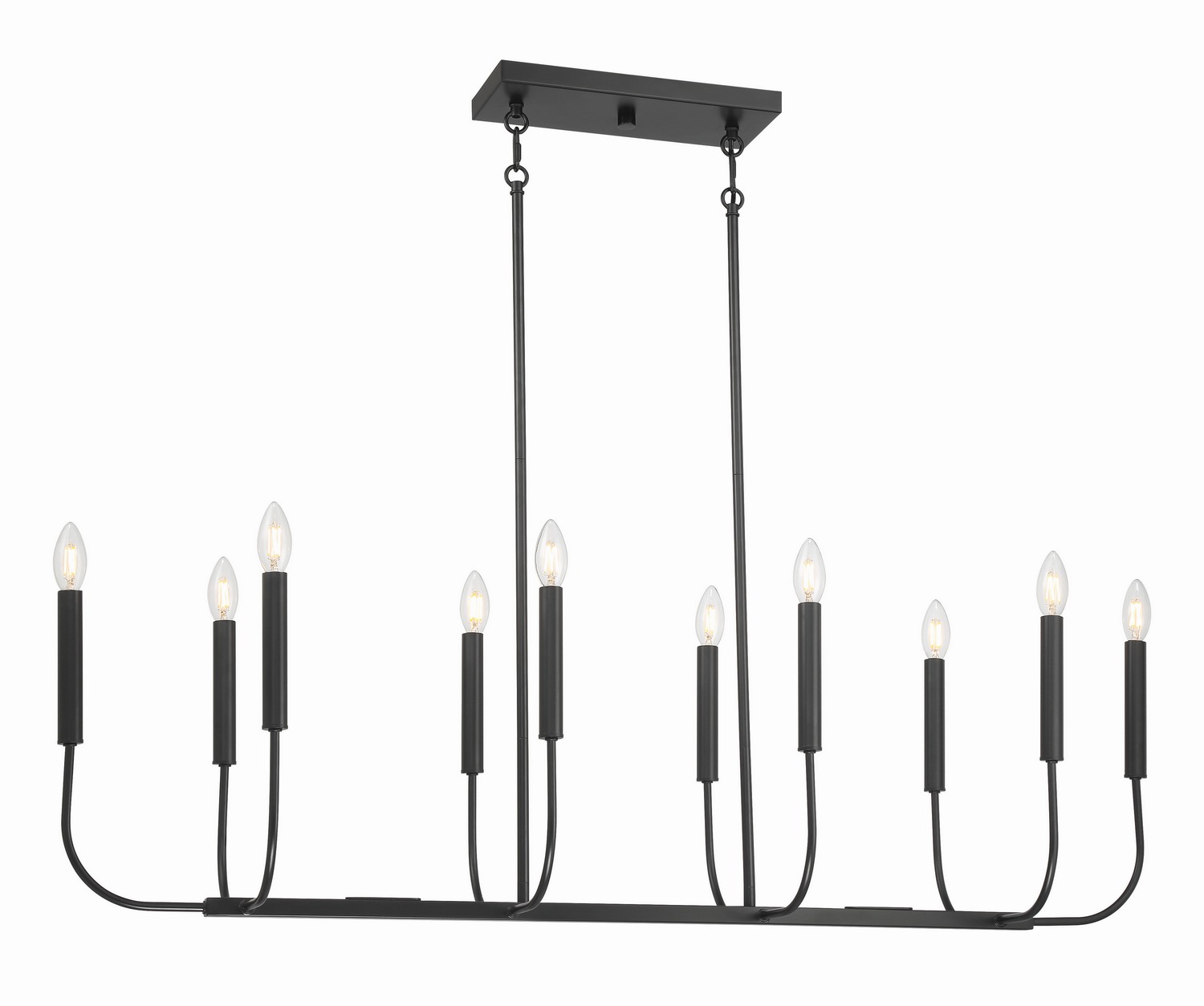 Photos - Chandelier / Lamp Wide Craftmade Flat Black Island Pendant from the Traci Collection 59870-FB 