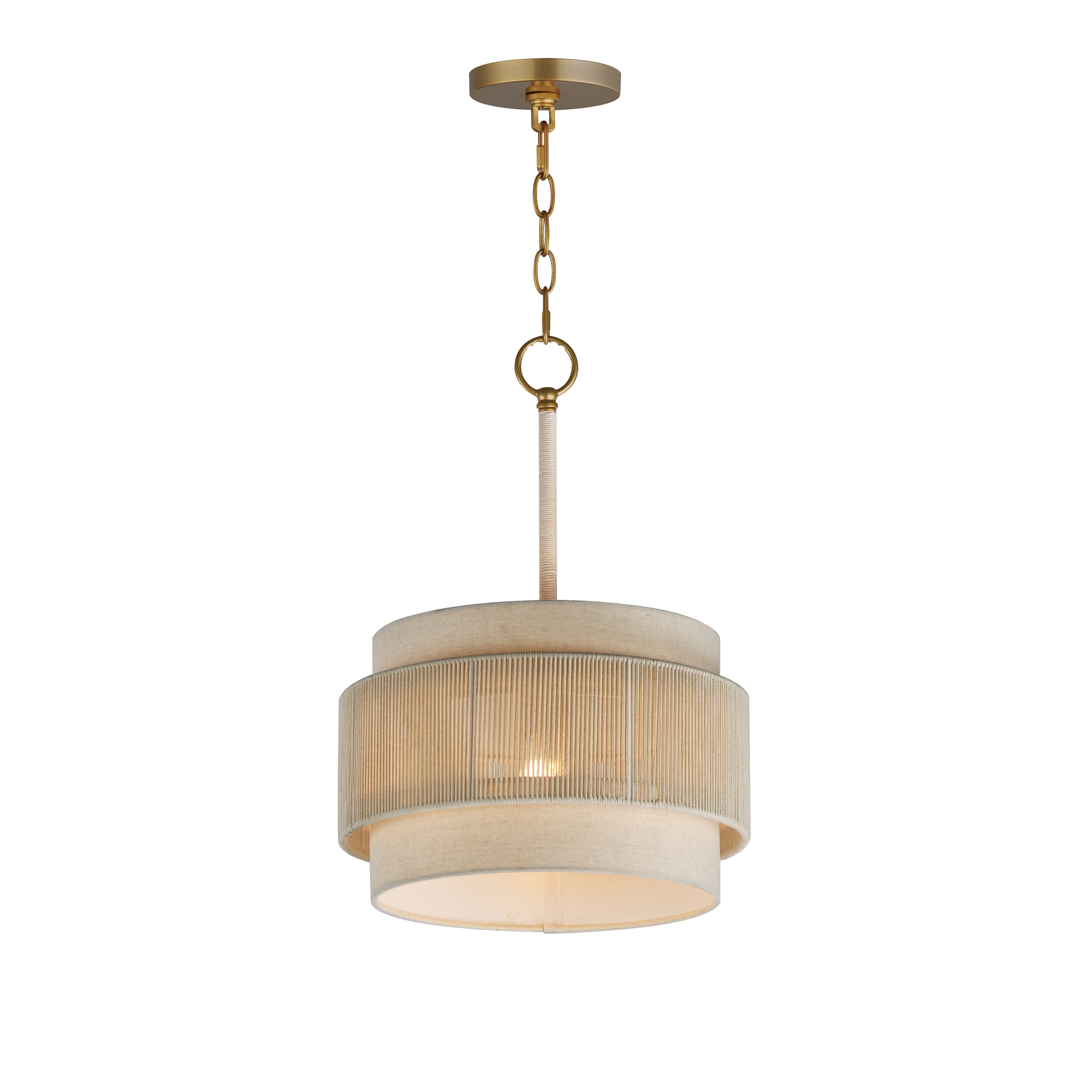 Natural Aged Brass Pendant From The Seacliff Collection-image