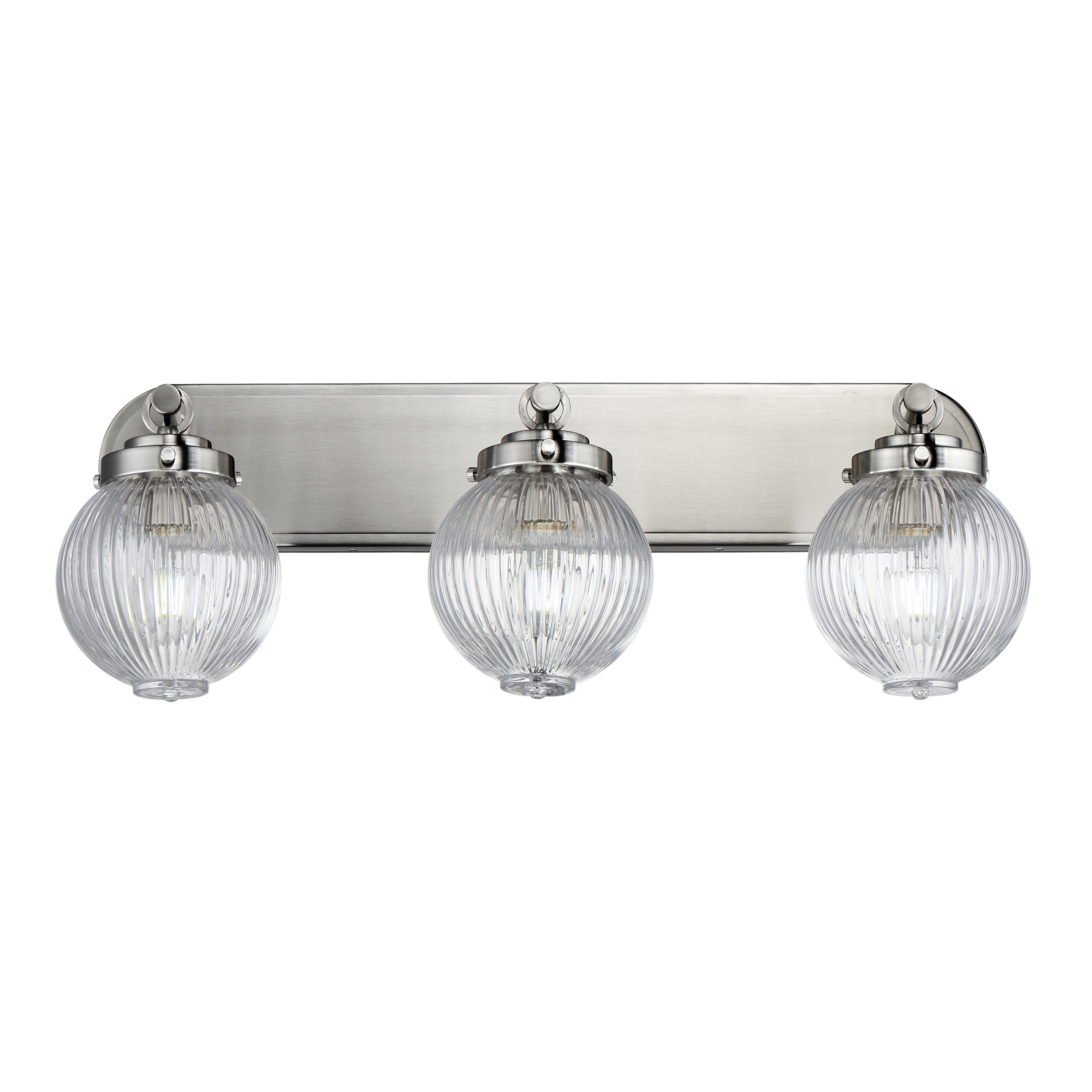 Photos - Chandelier / Lamp MAXIM Lighting Satin Nickel Bathroom Vanity Light from the Kasbah Collection 15193CRSN