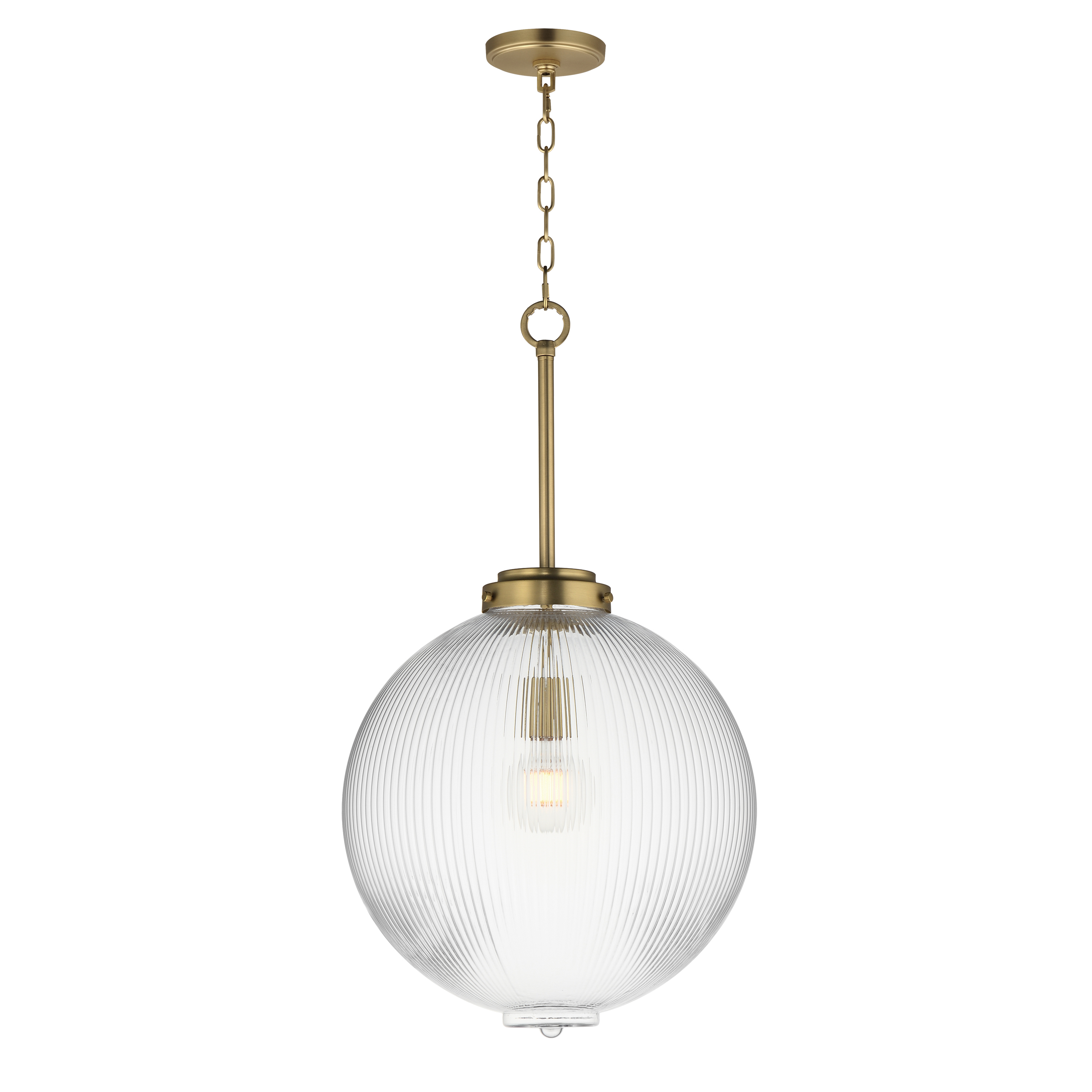 Satin Brass Pendant from the Kasbah Collection