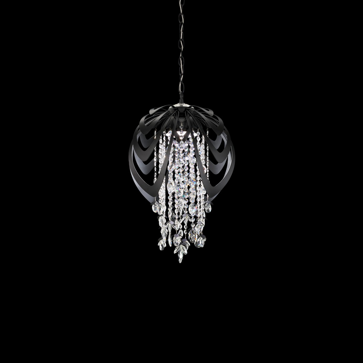 Schonbek SJ62515-51R Forever Starfall LED 15 inch Black Pendant Ceiling Light