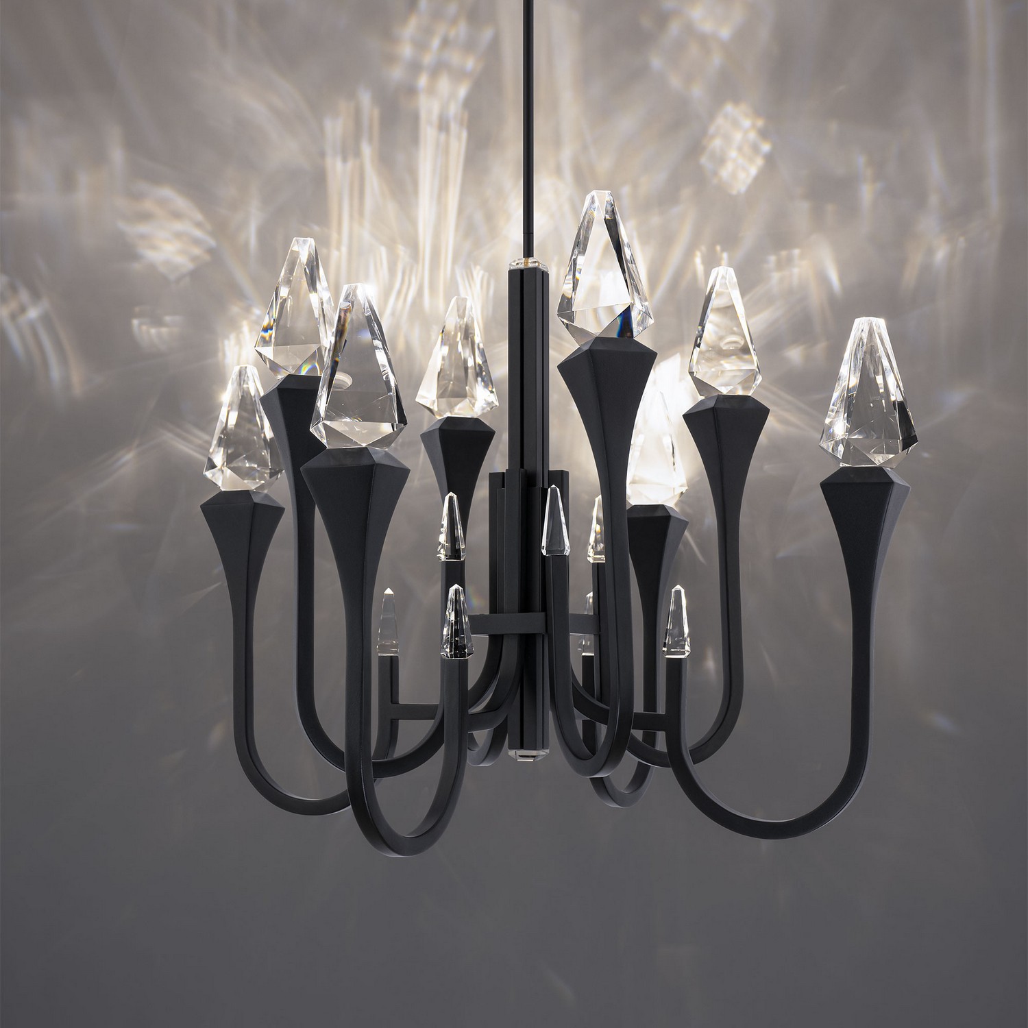 Schonbek BPD25534-BK Beyond Plumeria LED 34.13 inch Black Pendant Ceiling Light