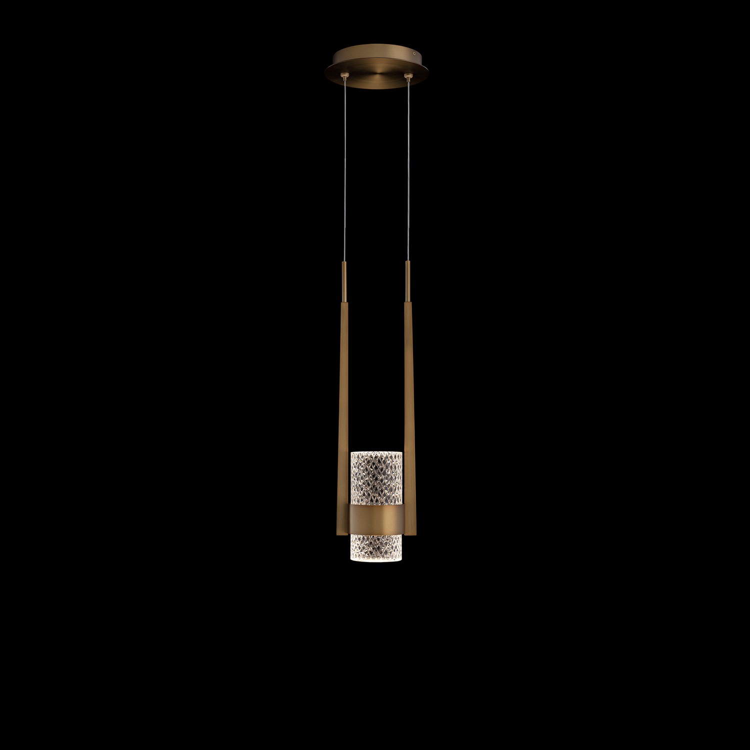 Schonbek BPD28518-AB Beyond Cadenza LED 4.5 inch Aged Brass Mini Pendant Ceiling Light