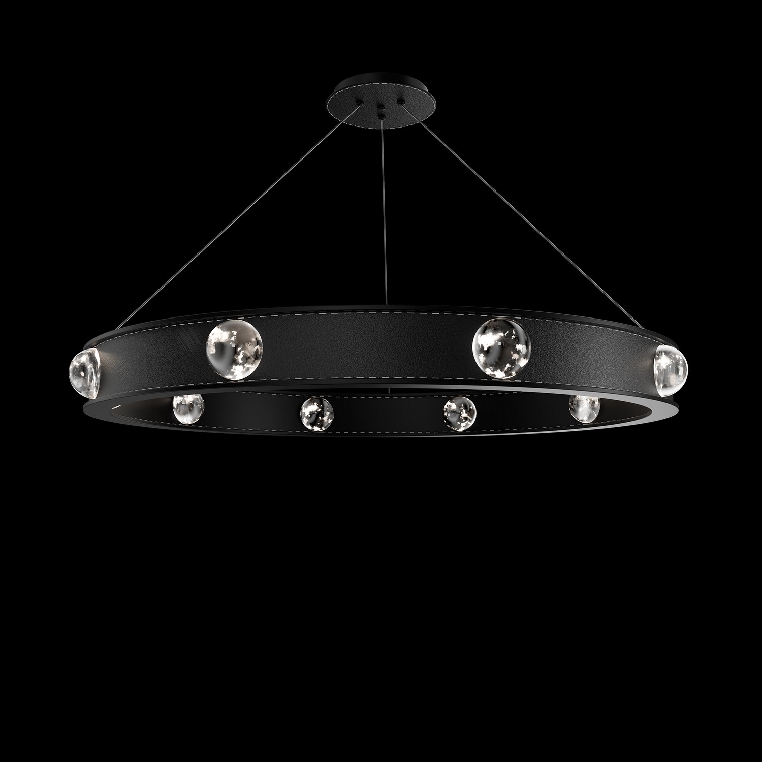 Schonbek BPD42536-BK Beyond Kollard LED 36 inch Black Pendant Ceiling Light