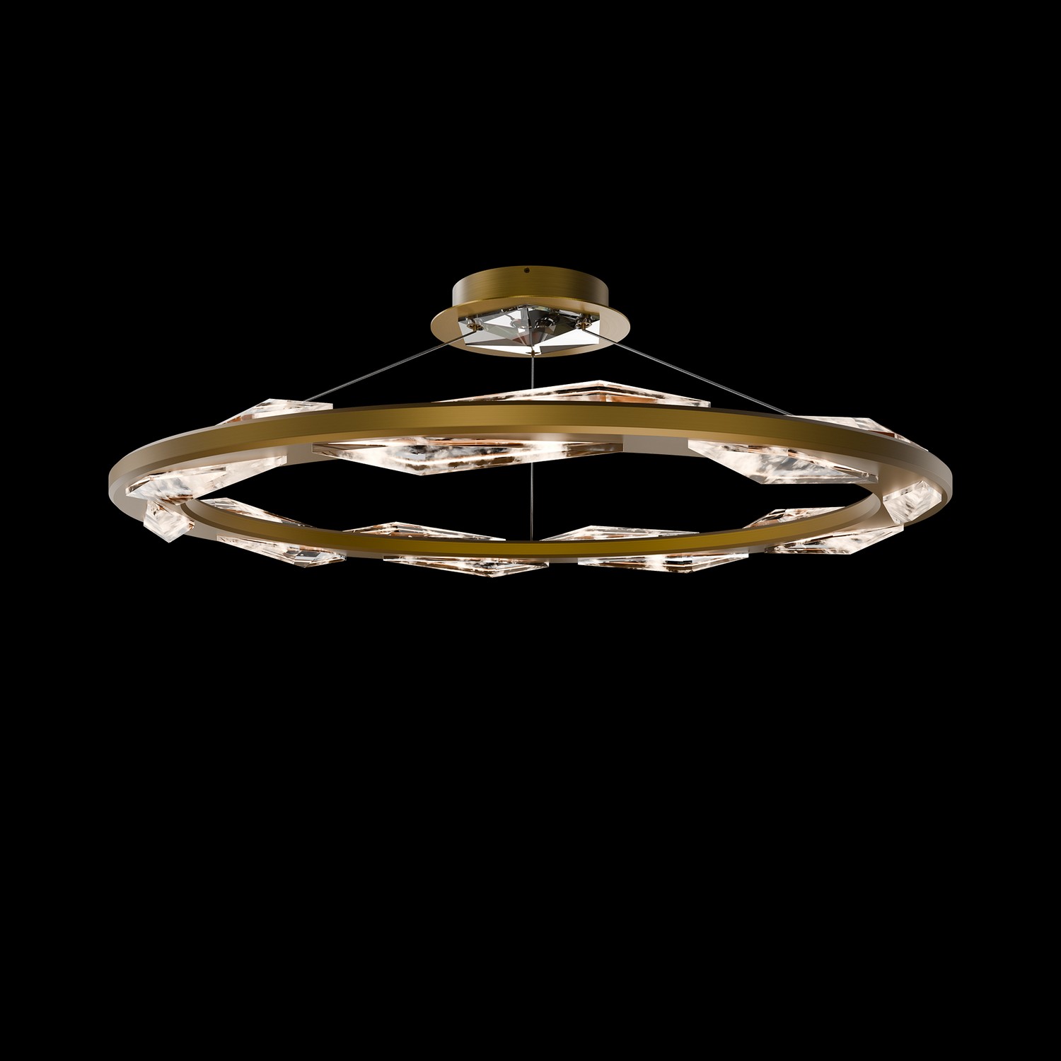 Schonbek BPD44536-AB Beyond Bauble LED 36 inch Aged Brass Pendant Ceiling Light
