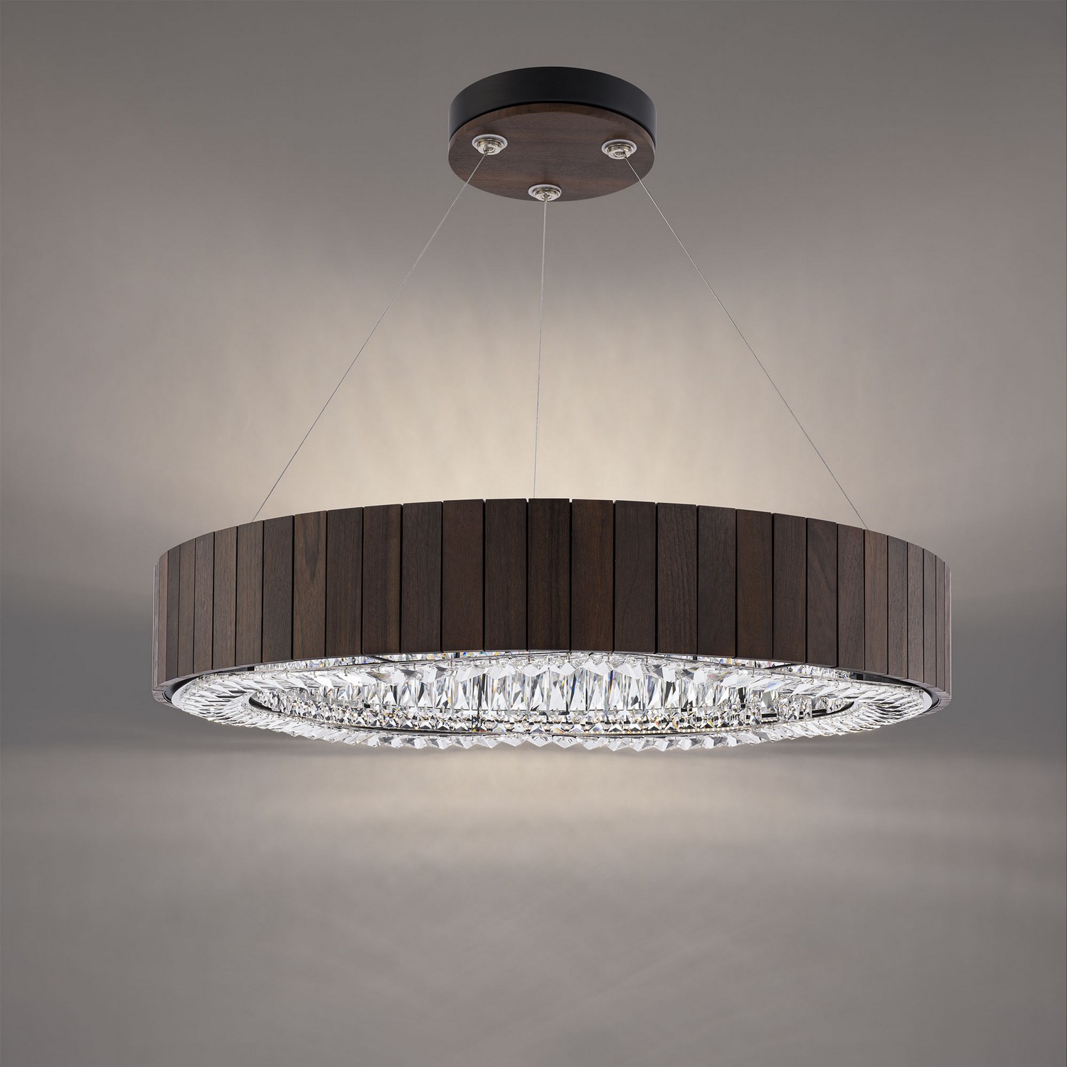 Smokey Walnut LED Pendant from the Andean Collection