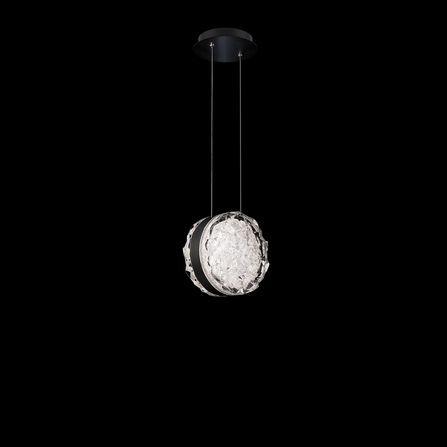 Schonbek BPD96409-BK Beyond Bramble LED 9 inch Black Mini Pendant Ceiling Light