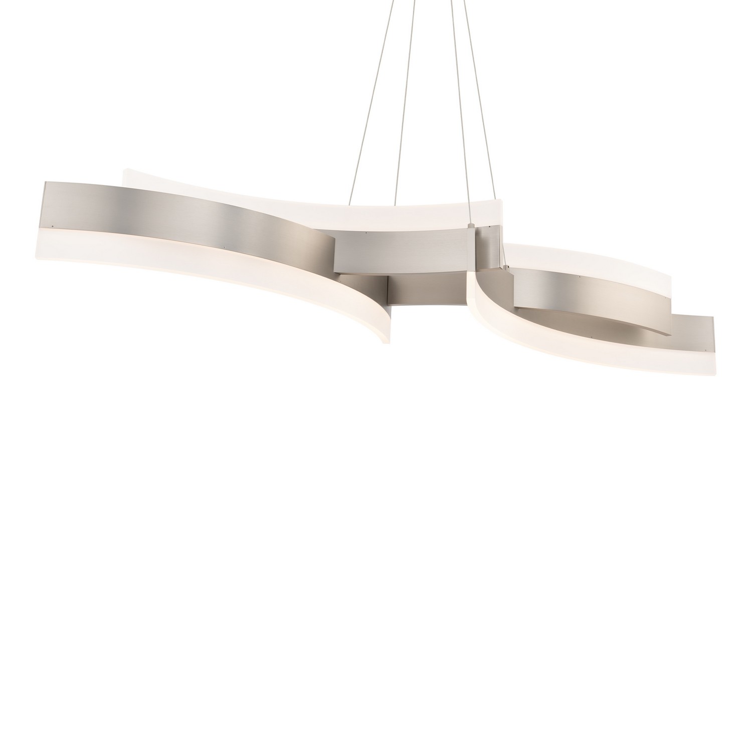 LED Linear Pendant by Modern Forms - Arcs Collection, Brushed Nickel Finish - PD-31058-BN