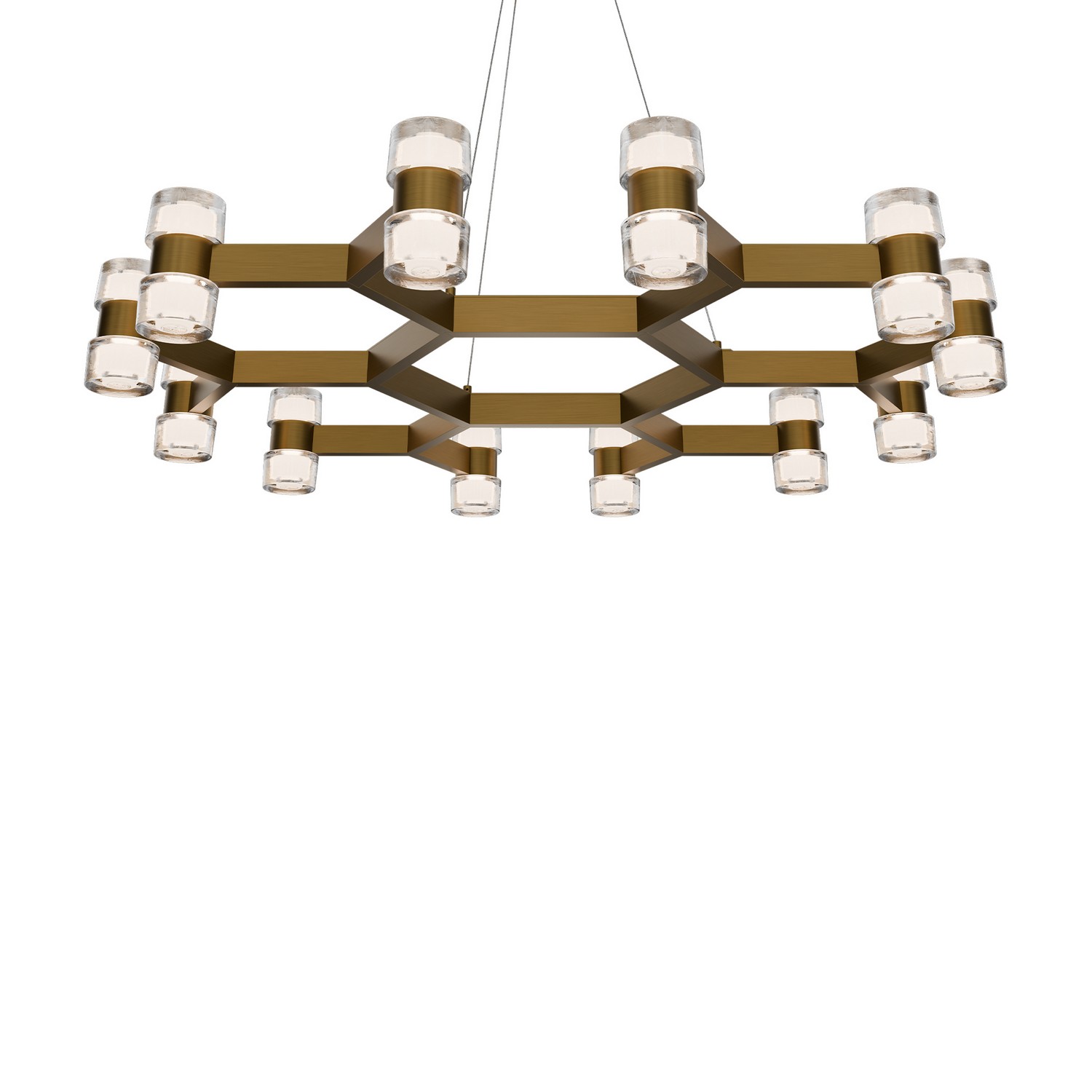 Photos - Chandelier / Lamp Modern Forms Aged Brass LED Pendant from the Dashe Collection PD-4536-AB 