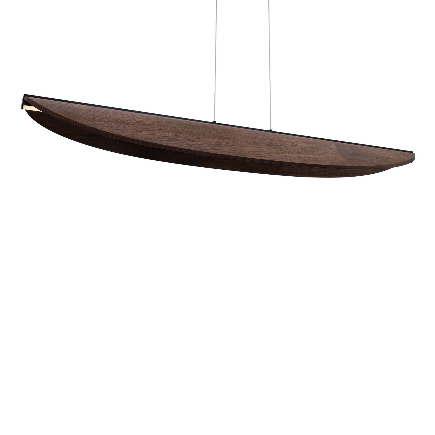 LED Linear Pendant by Modern Forms - Kiefer Collection, Black/Dark Walnut Finish - PD-58548-BK/DW