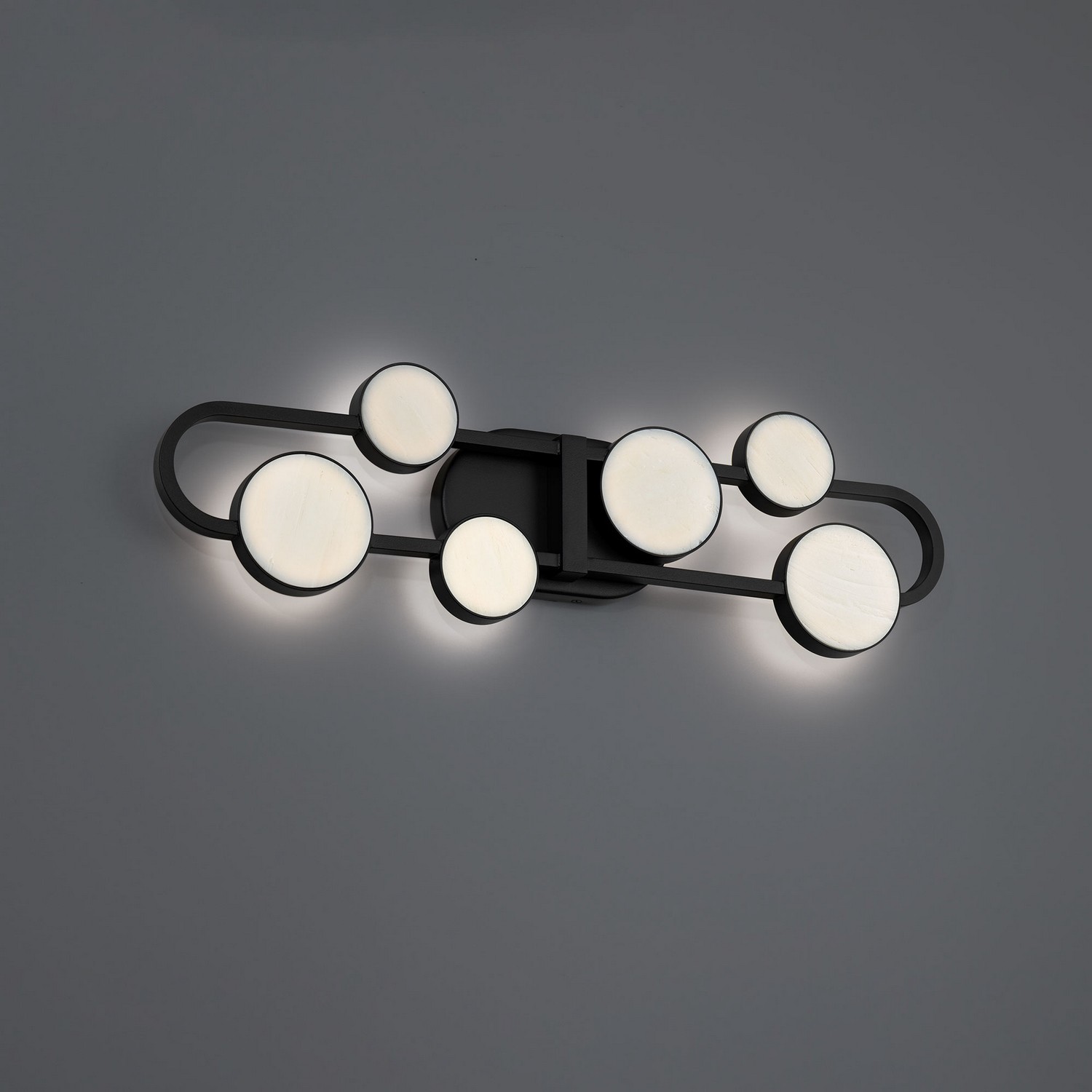 Black LED Bathroom Vanity Light from the Tableau Collection