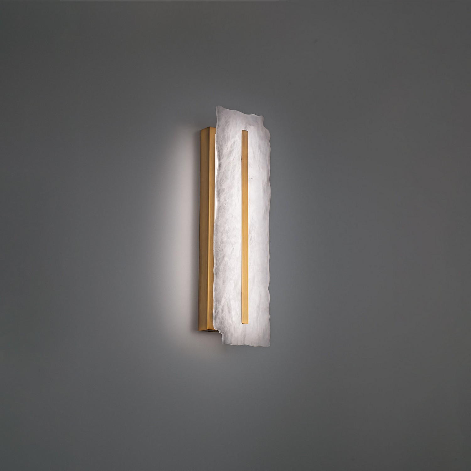 LED Wall Sconce by Modern Forms - Taffeta Collection, Aged Brass Finish - WS-92518-AB