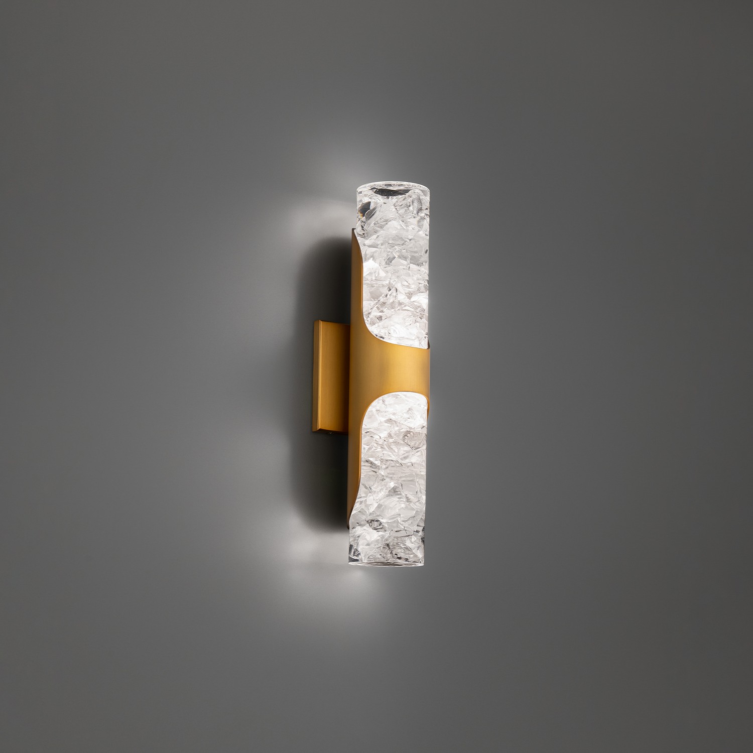 LED Wall Sconce by Modern Forms - Royce Collection, Aged Brass Finish - WS-96516-AB