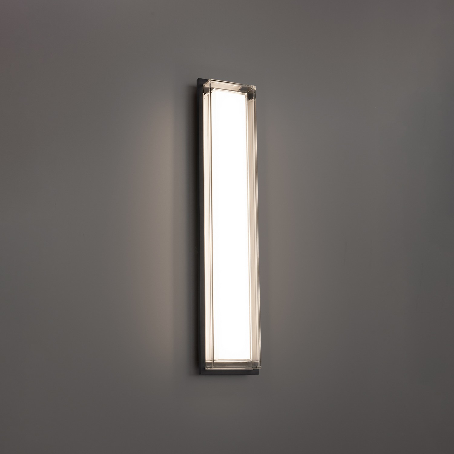 LED Outdoor Wall Sconce by Modern Forms - Ice Bar Collection, Black Finish - WS-W16526-30-BK
