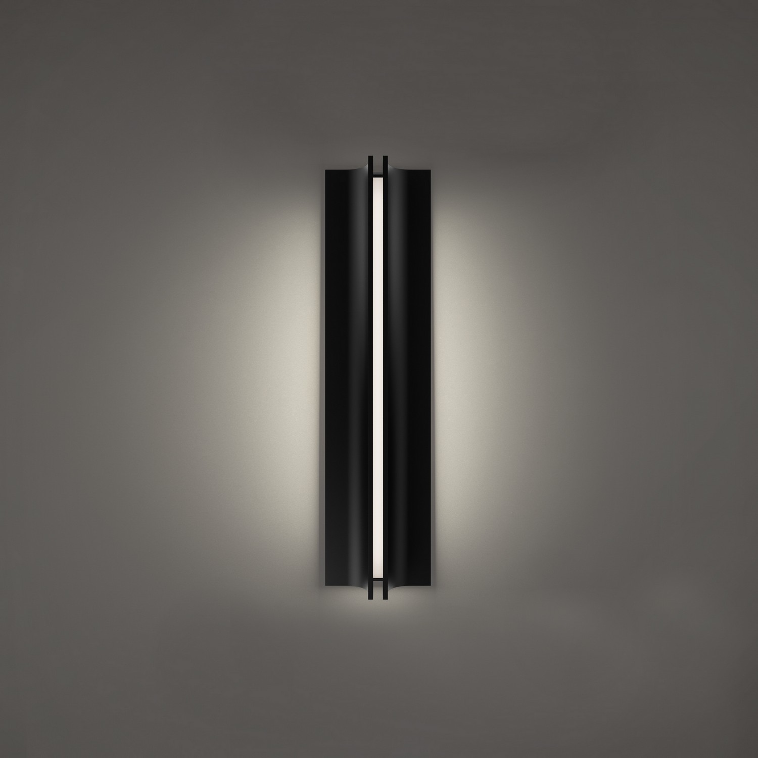 LED Outdoor Wall Sconce by Modern Forms - Strait Collection, Black Finish - WS-W82522-30-BK