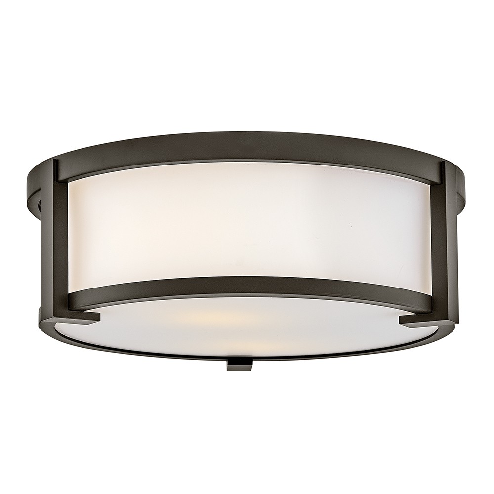 Photos - Chandelier / Lamp Hinkley Oil Rubbed Bronze LED Flush Mount from the Lowell Collection 28963OZ 