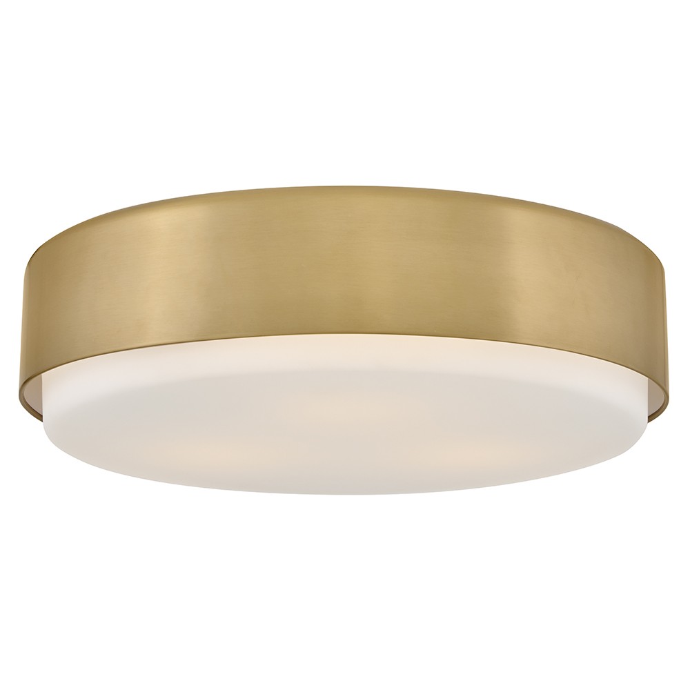 Lacquered Brass LED Flush Mount from the Cedric Collection