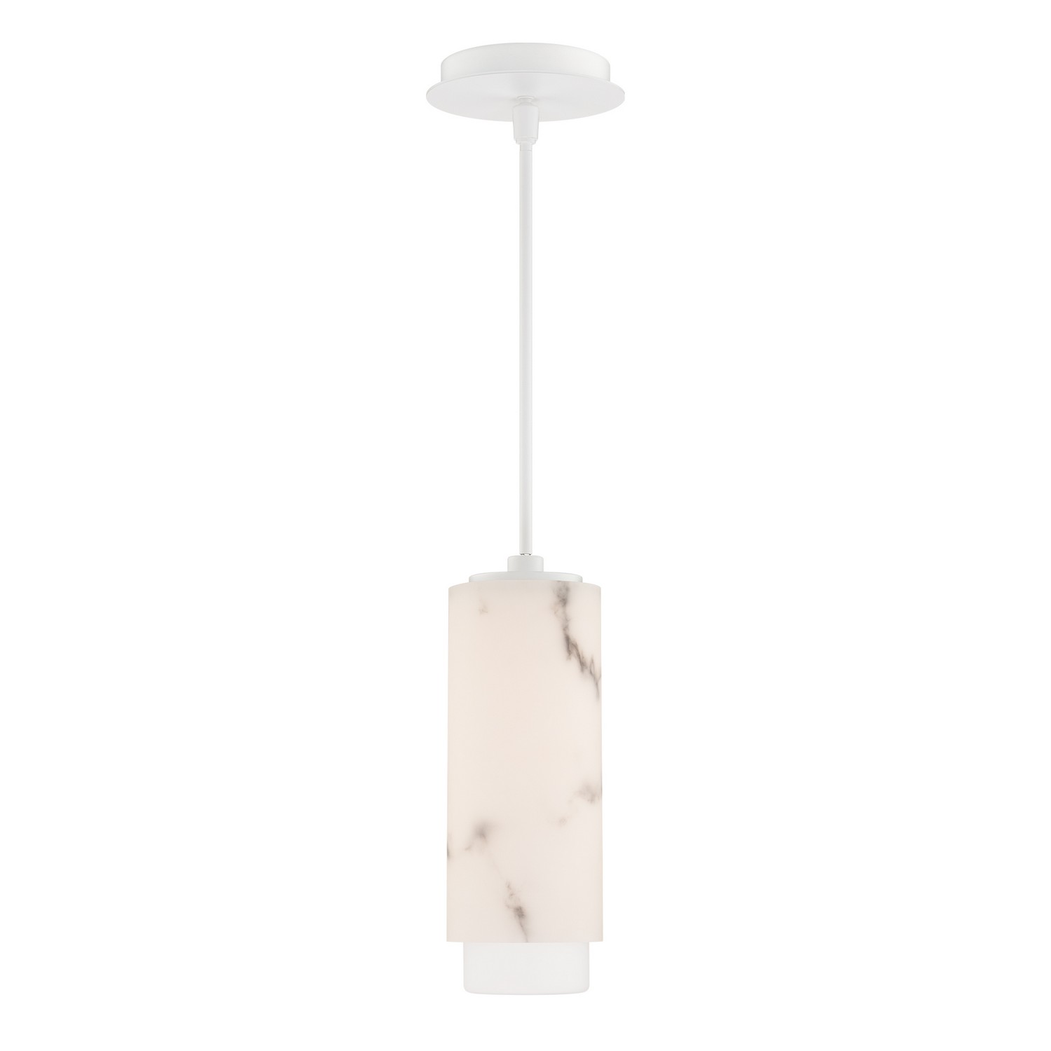 WAC PD-49512-30-WT LED PENDANT 4.5"X4.5"X12.5" WHITE BULBS(1) MODULE 15W 1533LM 3000K