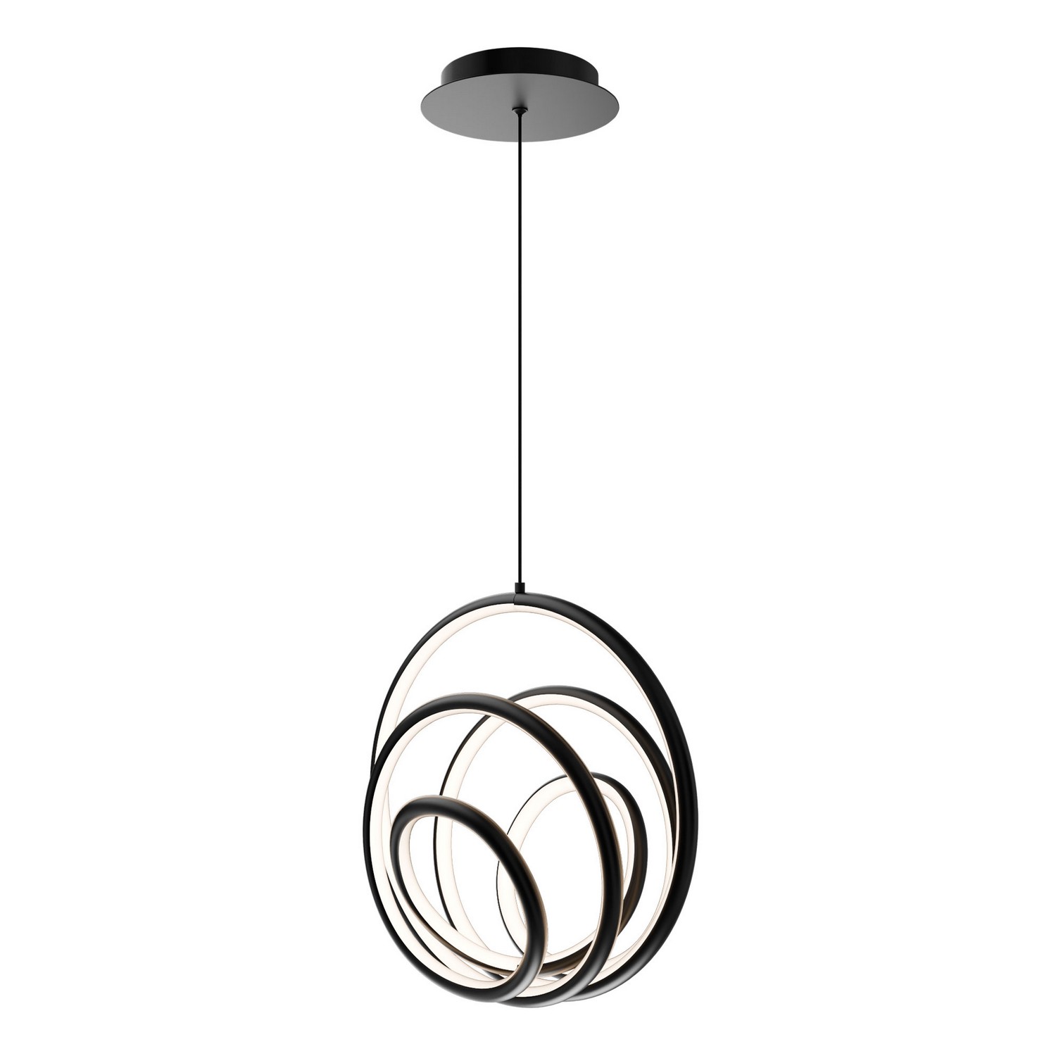 WAC PD-81513-30-BK LED PENDANT 13"X7.78"X13" BLACK BULBS(1) MODULE 28W 2194LM 3000K