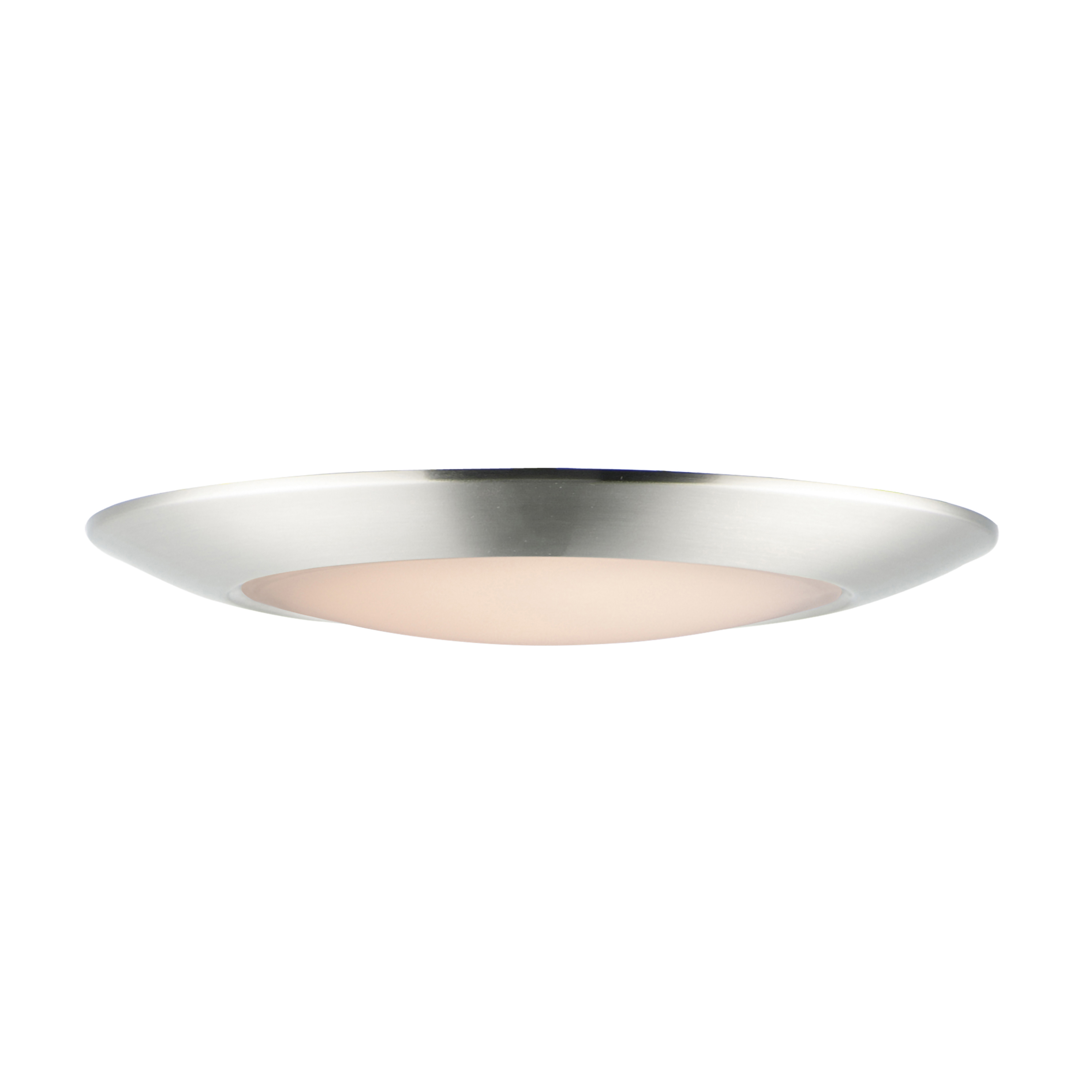 Satin Nickel LED Flush Mount from the Diverse Collection