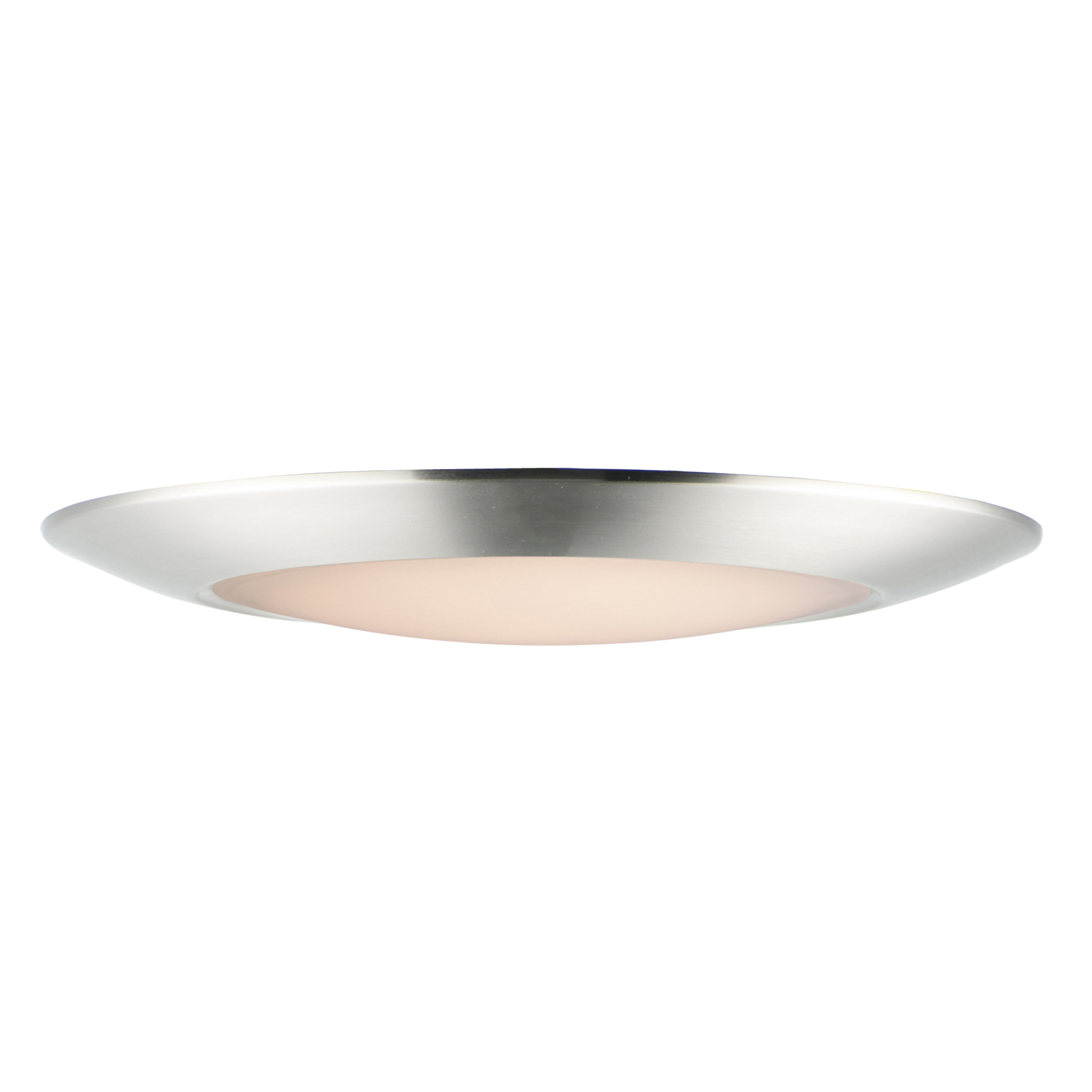 Satin Nickel LED Flush Mount from the Diverse Collection