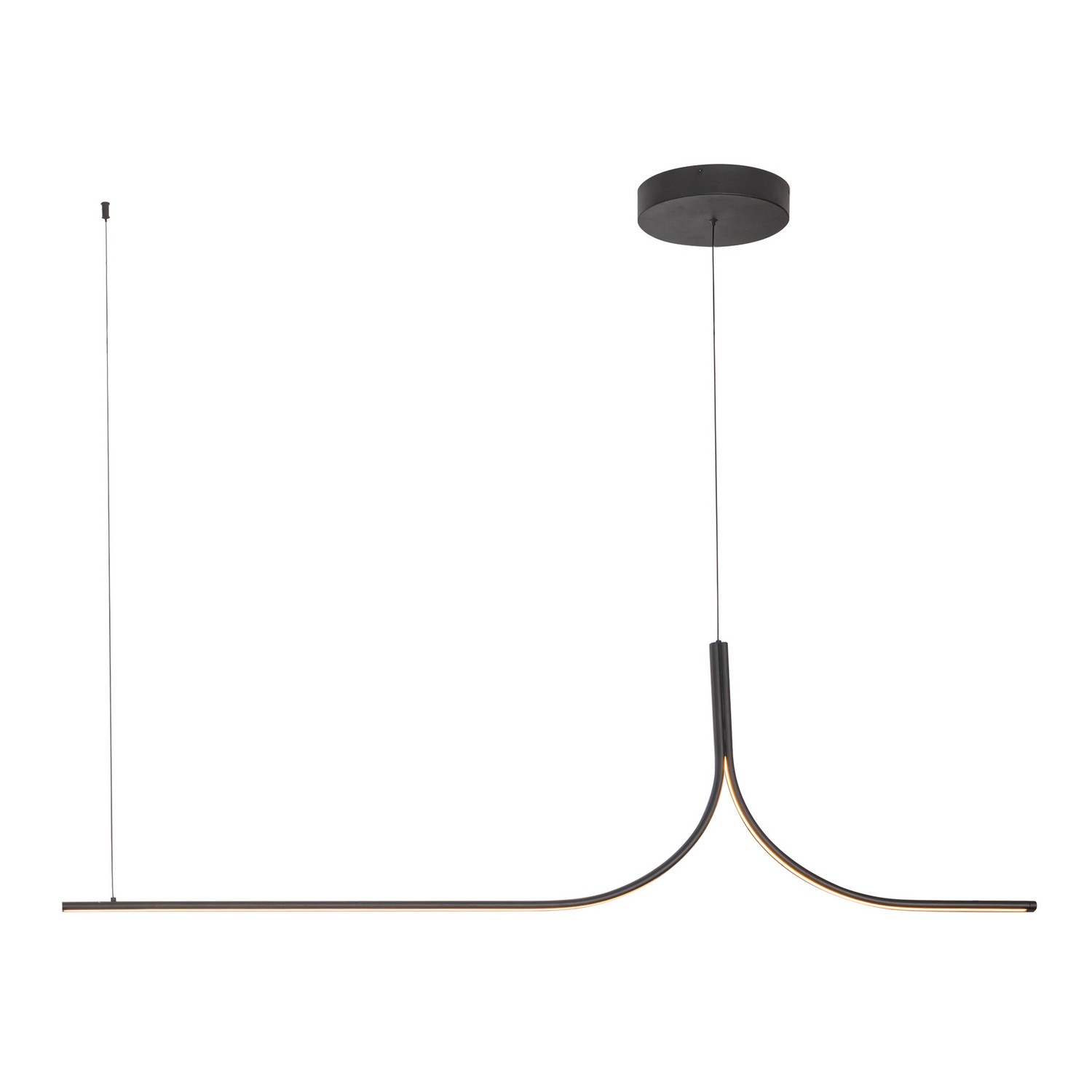 LED Linear Pendant by Kuzco Lighting - Thread Collection, Black Finish - LP17905-BK-UNV-010