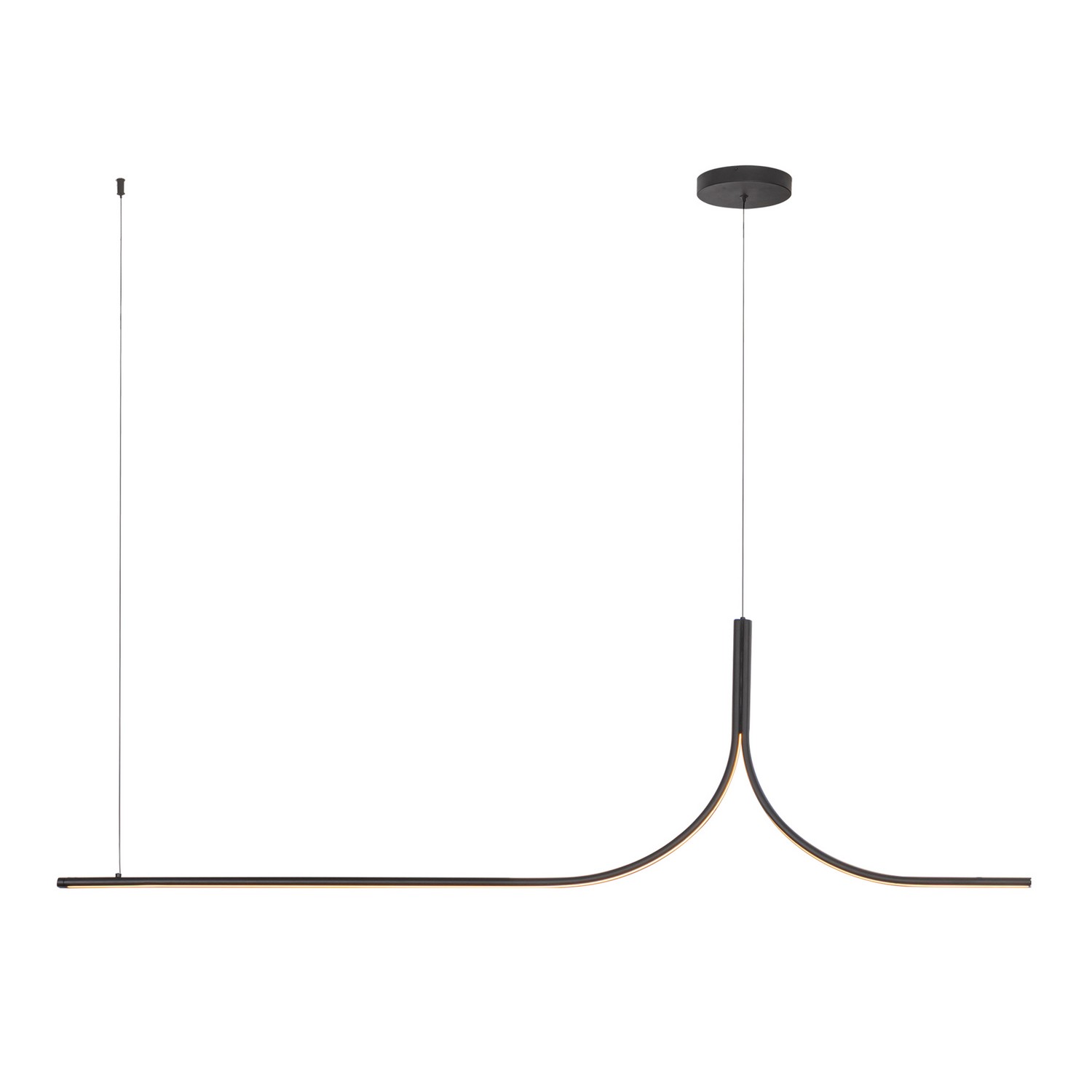 LED Linear Pendant by Kuzco Lighting - Thread Collection, Black Finish - LP17905-BK-UNV-010-RT