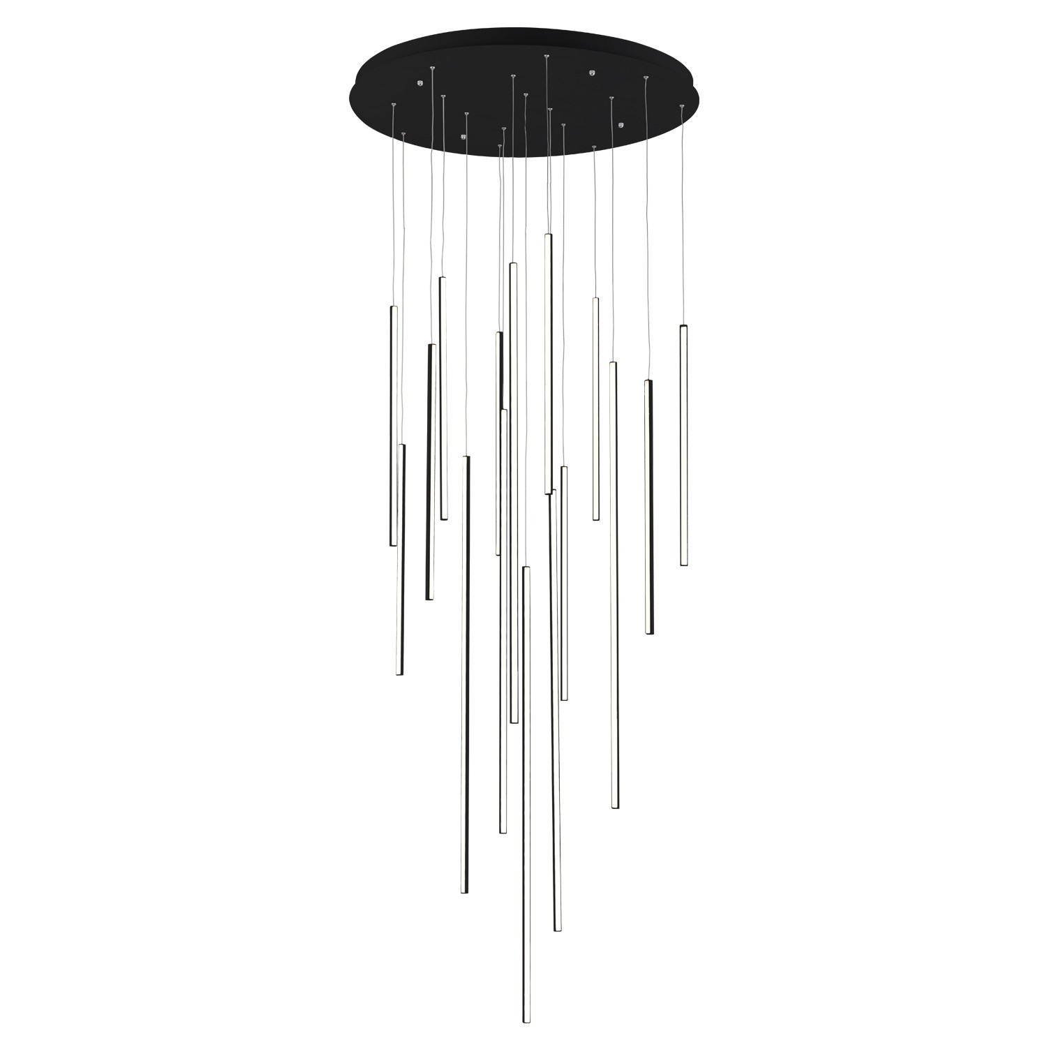 LED Pendant by Kuzco Lighting - Chute Collection, Black Finish - MP14932-BK-UNV-010