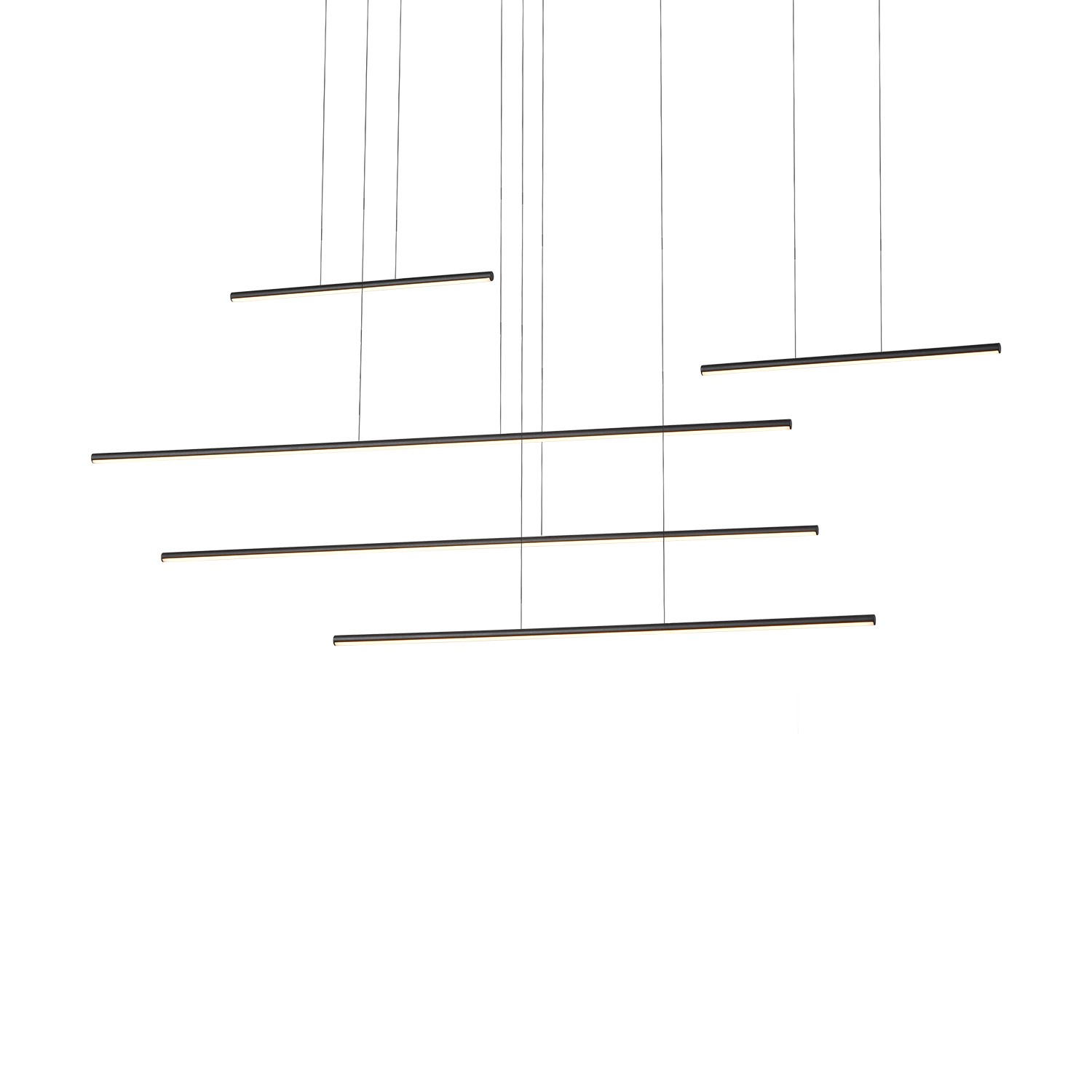 LED Pendant by Kuzco Lighting - Chute Motion Collection, Black Finish - MP14960-BK-UNV-010