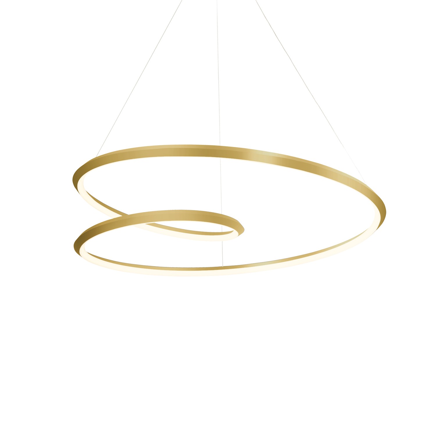 LED Pendant by Kuzco Lighting - Ampersand Collection, Brushed Gold Finish - PD22332-BG-UNV