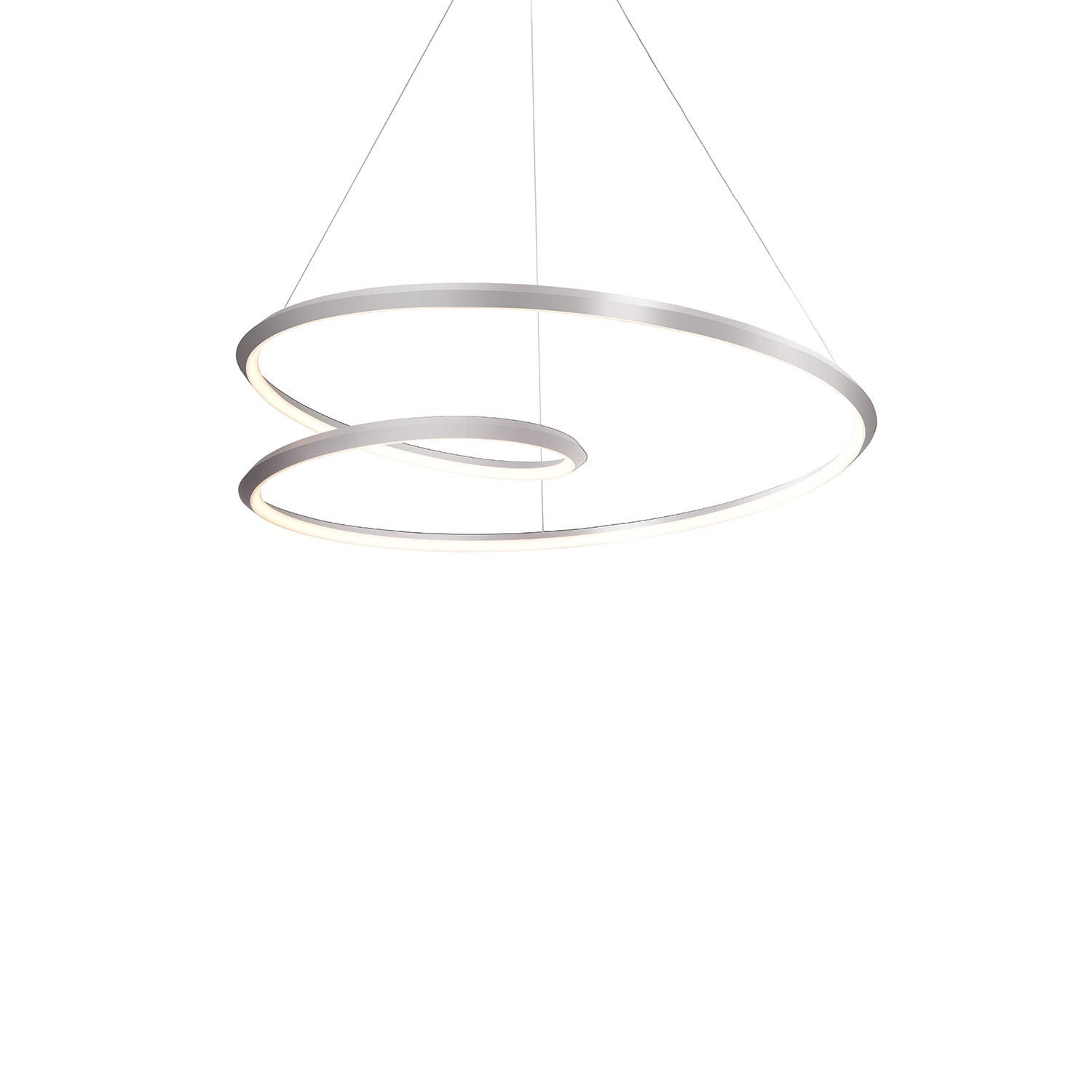 LED Pendant by Kuzco Lighting - Ampersand Collection, Brushed Nickel Finish - PD22332-BN-UNV