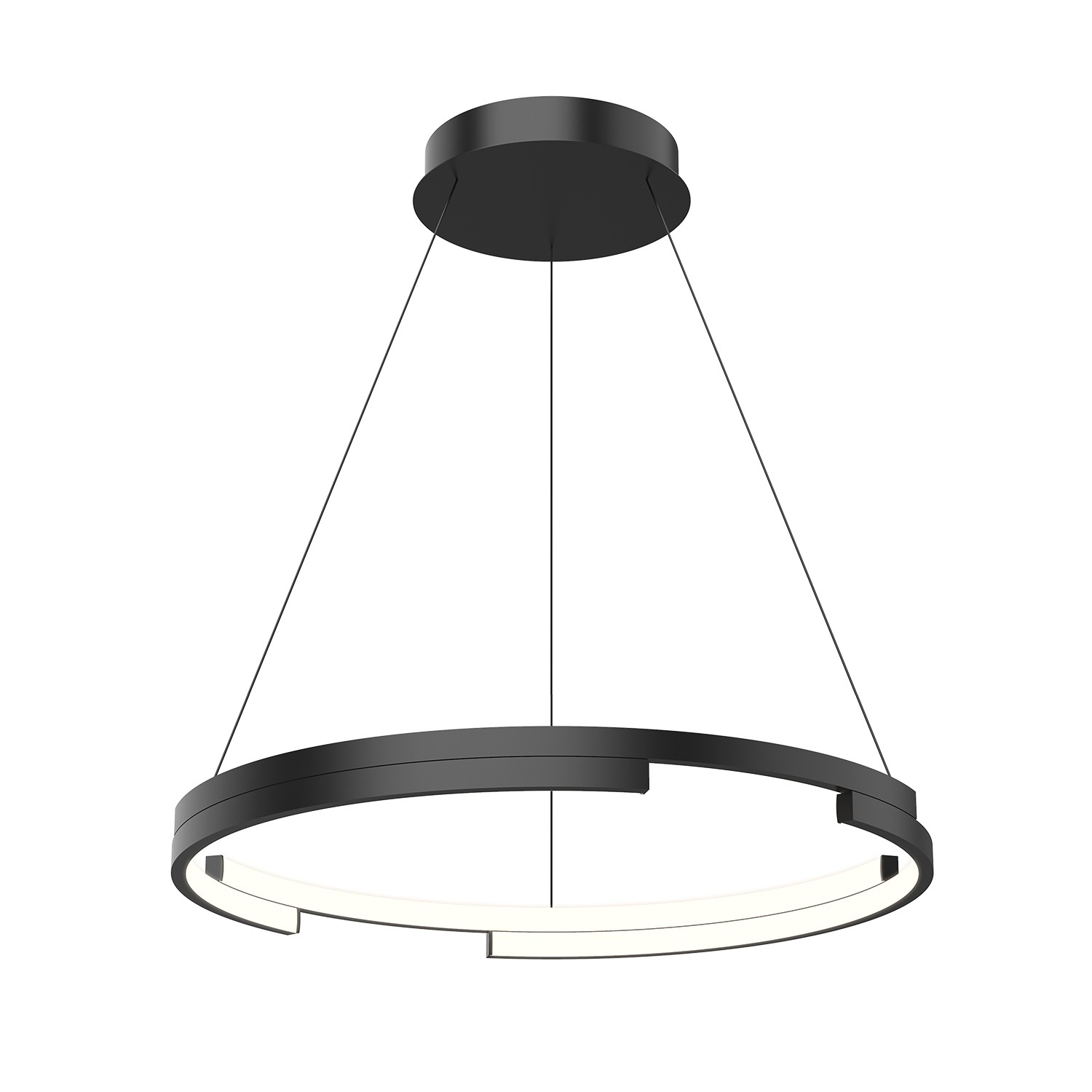 Black Led Pendant F…