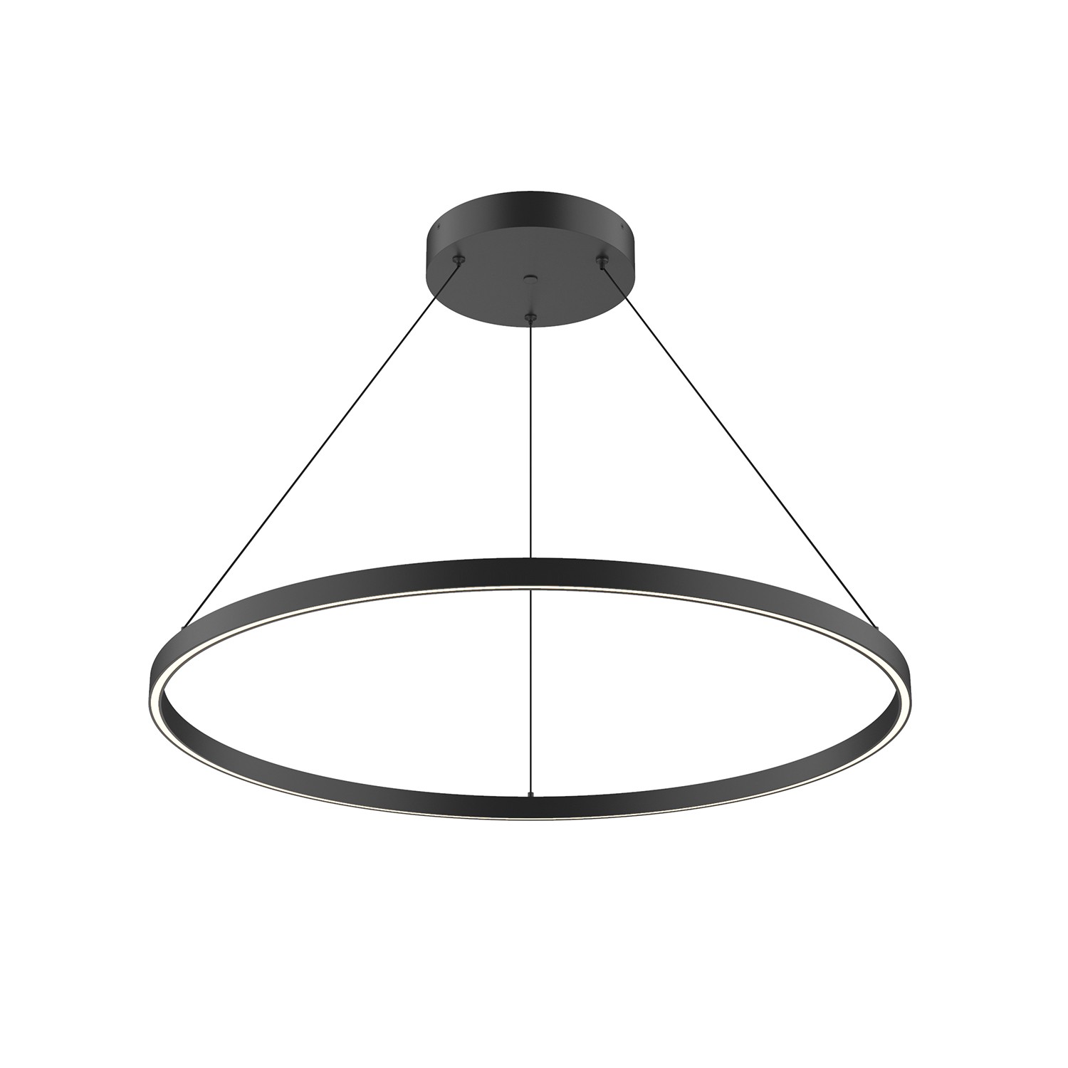 LED Pendant by Kuzco Lighting - Cerchio Collection, Black Finish - PD87136-BK-UNV-010