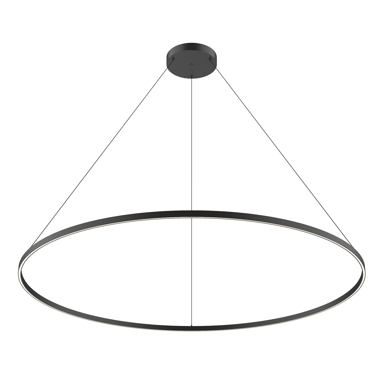 LED Pendant by Kuzco Lighting - Cerchio Collection, Black Finish - PD87172-BK-UNV-010