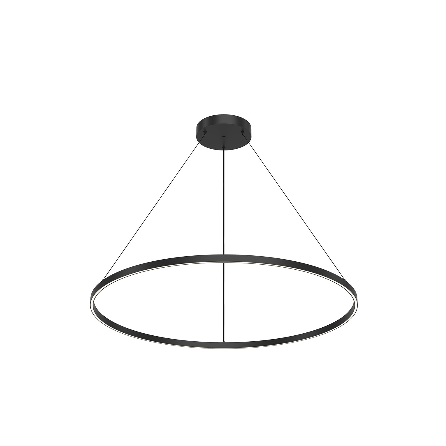 LED Pendant by Kuzco Lighting - Cerchio Collection, Black Finish - PD87748-BK-UNV-010