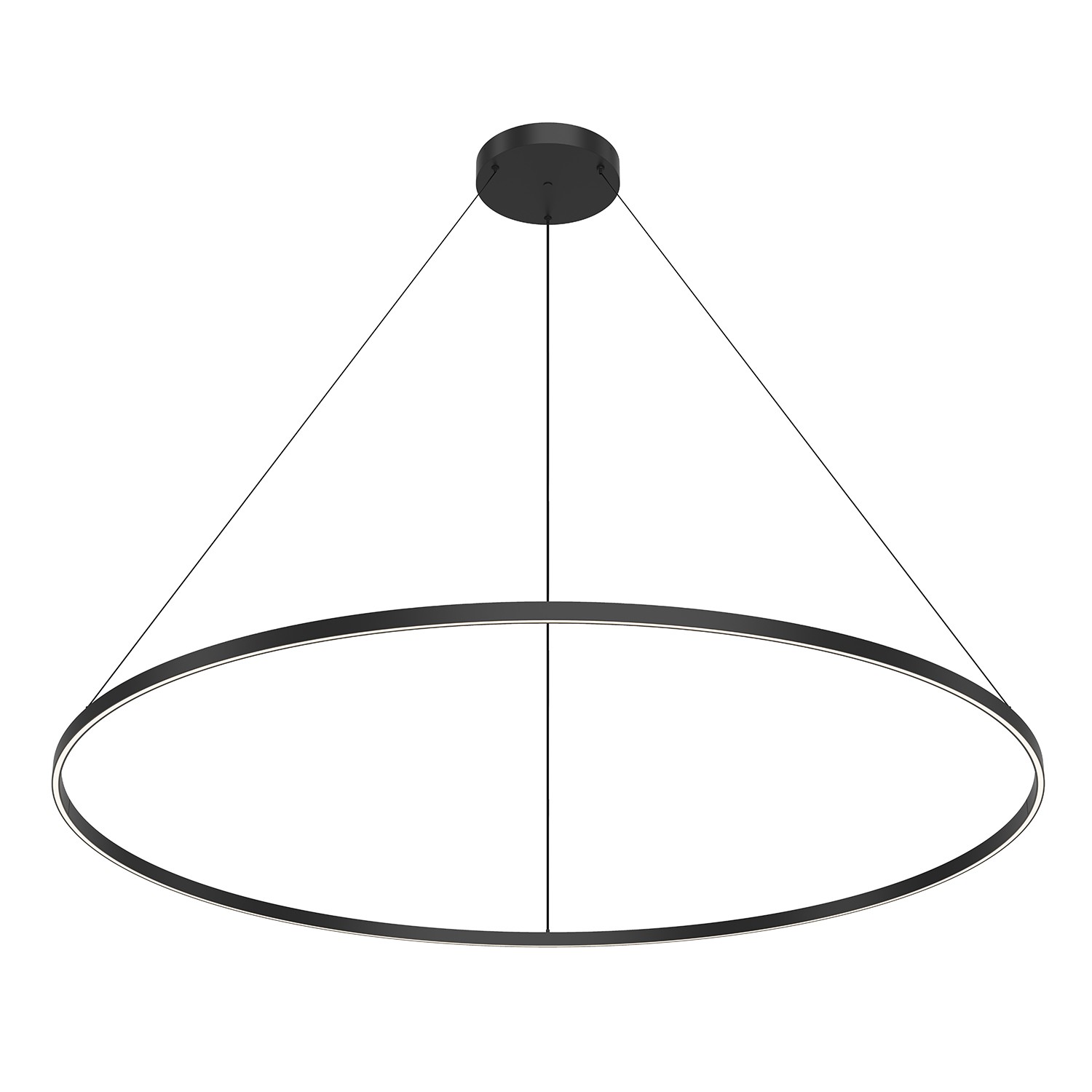 LED Pendant by Kuzco Lighting - Cerchio Collection, Black Finish - PD87772-BK-UNV-010